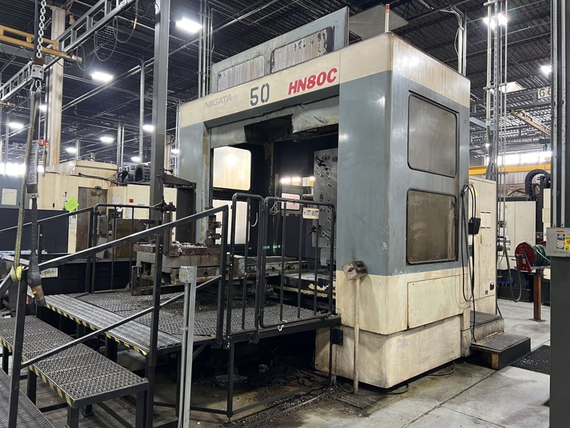 NIIGATA HN80C CNC Horizontal Machining Center, s/n 46250021, Fanuc Series 15-M Control, 31.5" x 31.