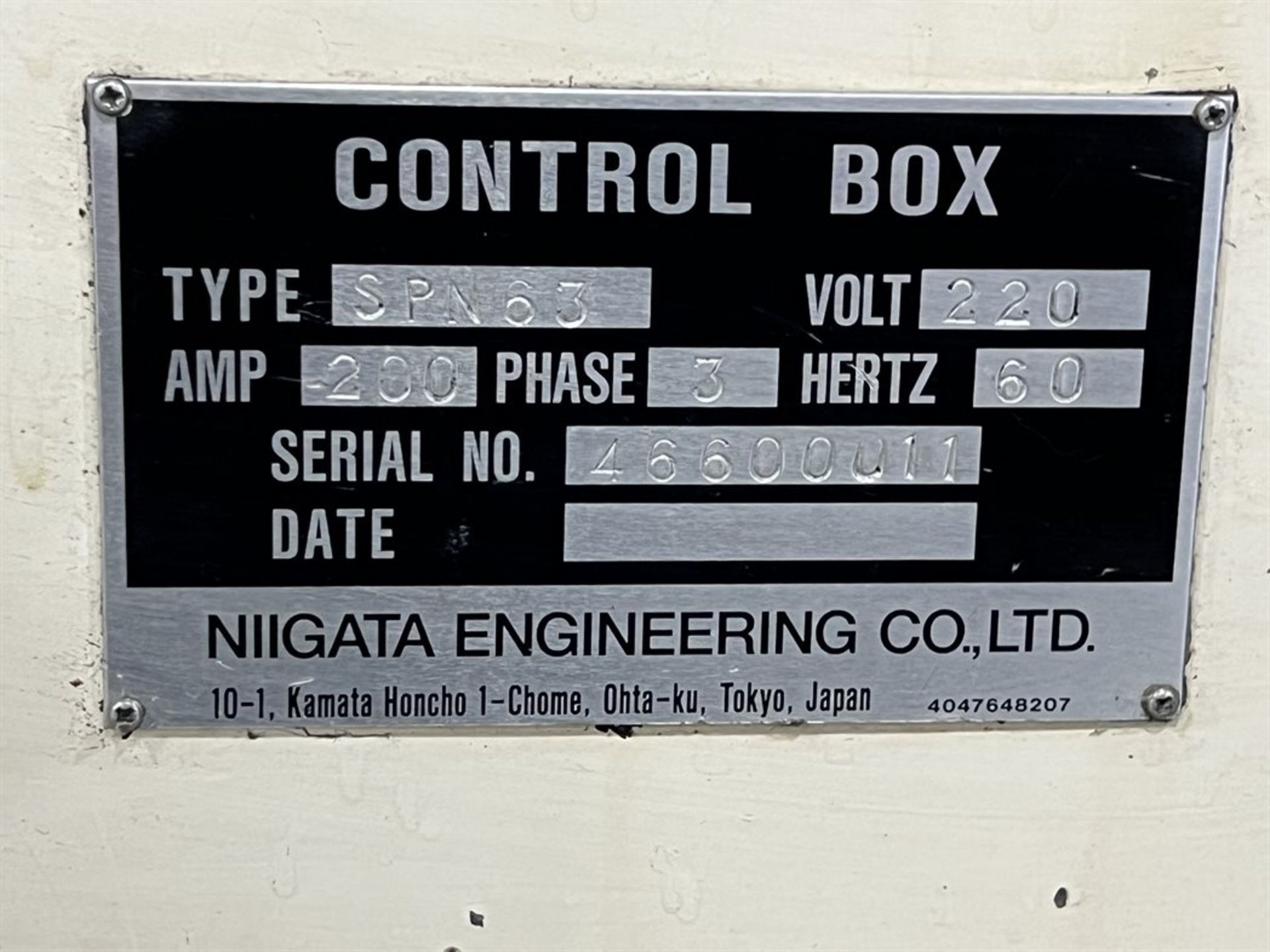 NIIGATA SPN63 CNC Horizontal Machining Center, s/n 46600011, Fanuc 16-M Control, 24.8" x 24.8" - Image 14 of 14