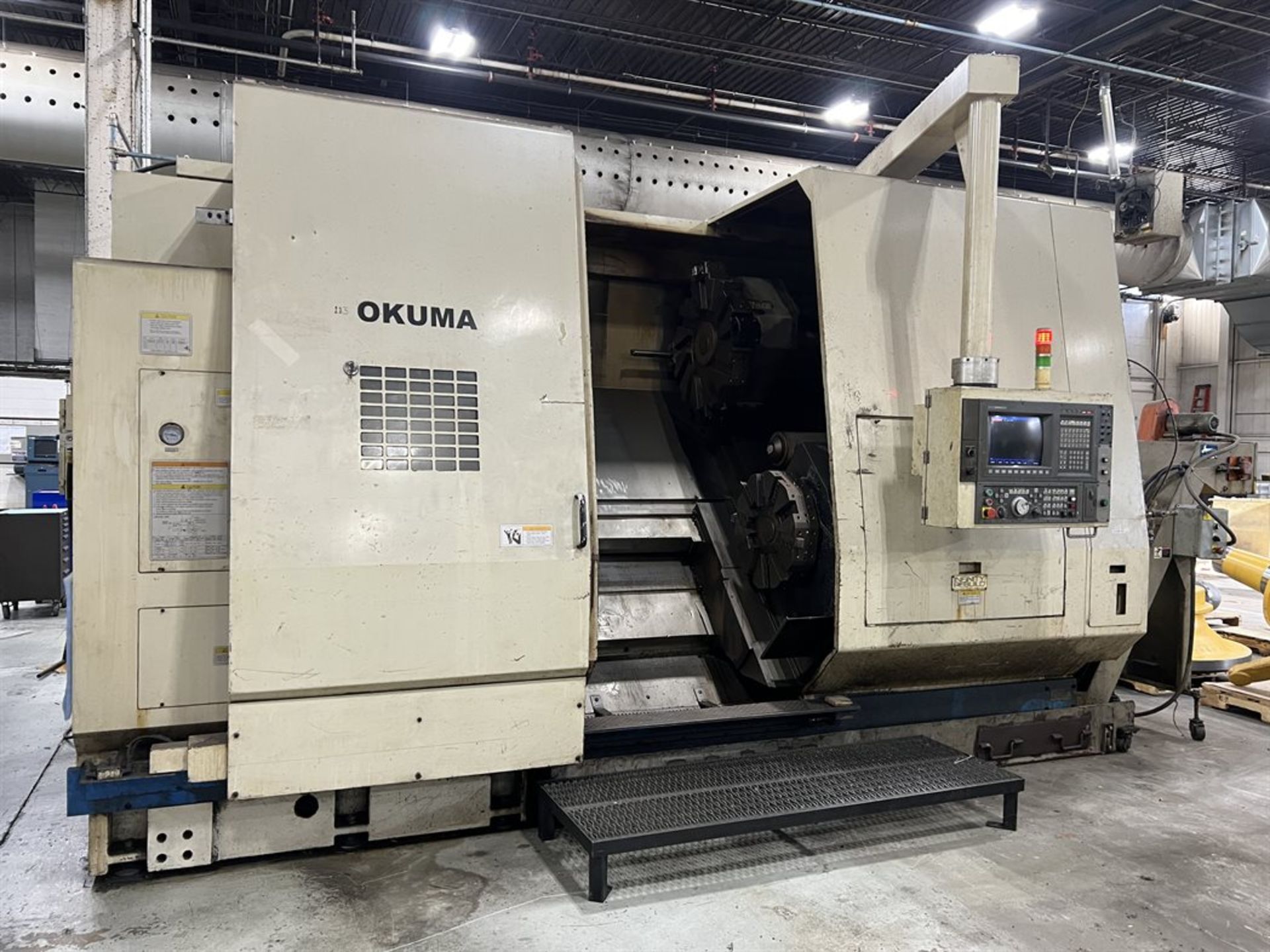 OKUMA LU-45 2SC/1000 CNC Turning Center, s/n 0809.0074, OSP7000L Control, 33" Swing Over Bed, 21. - Image 3 of 19