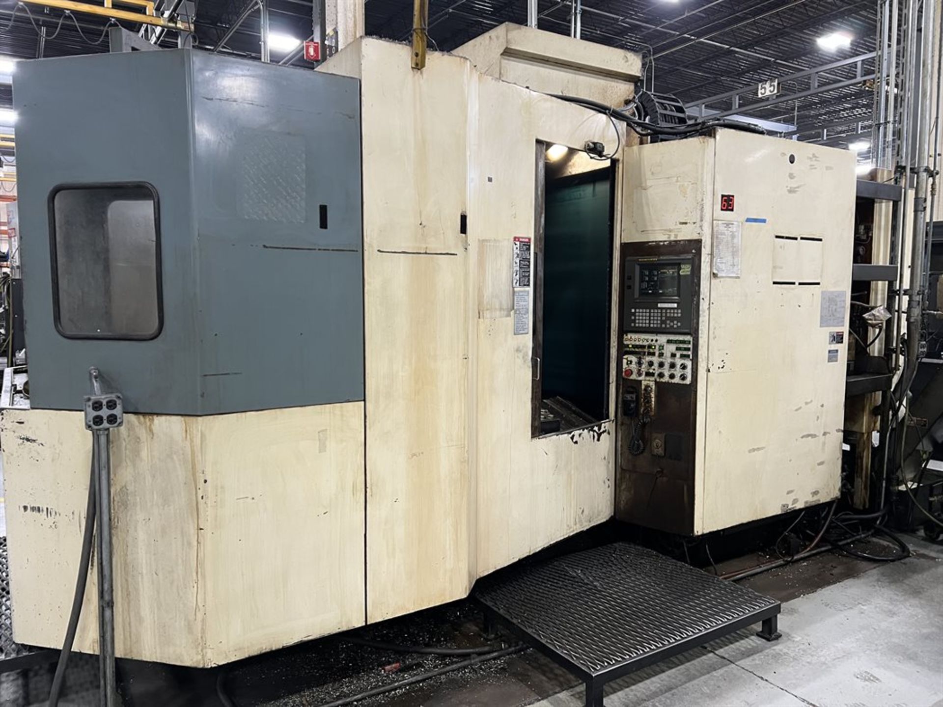 NIIGATA SPN63 CNC Horizontal Machining Center, s/n 46600011, Fanuc 16-M Control, 24.8" x 24.8" - Image 5 of 14