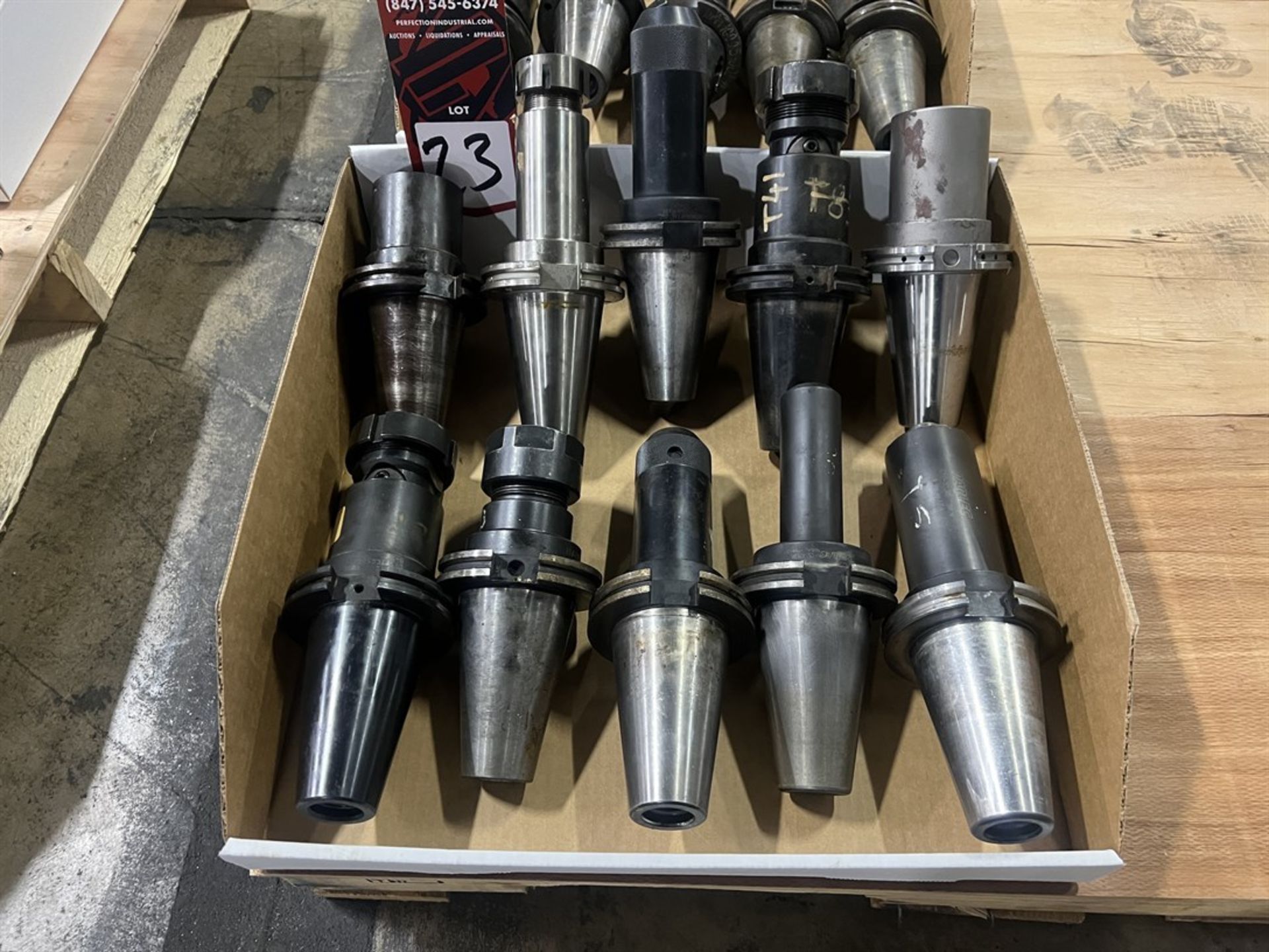 Lot of (10) CAT 50 Tool Holders