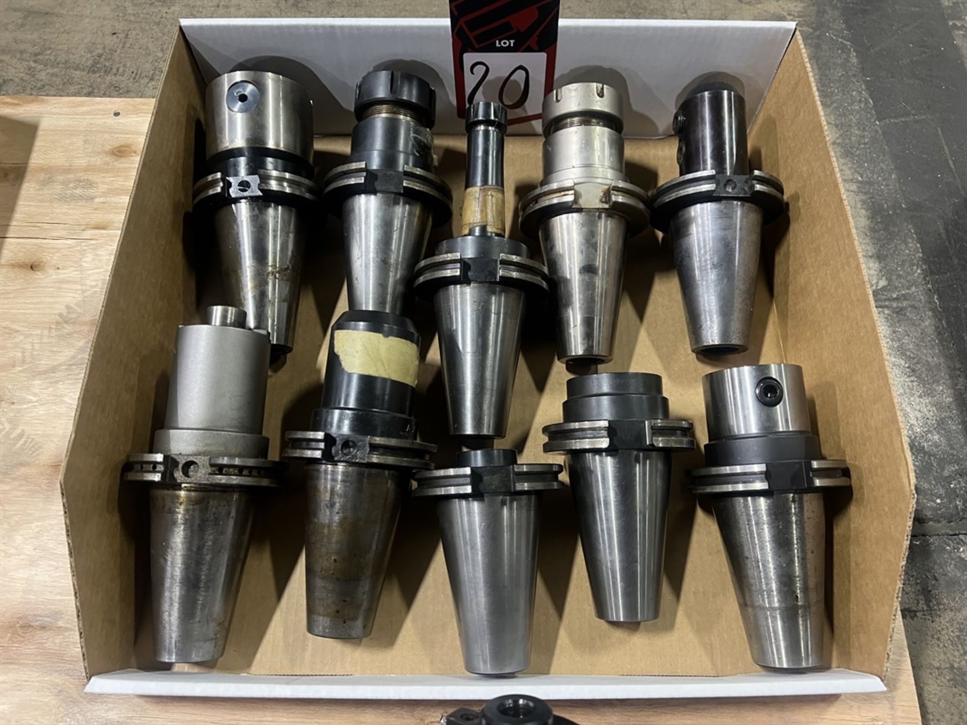 Lot of (10) CAT 50 Tool Holders