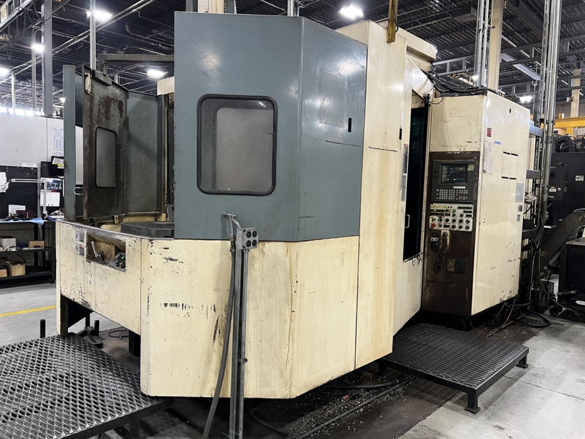 NIIGATA SPN63 CNC Horizontal Machining Center, s/n 46600011, Fanuc 16-M Control, 24.8" x 24.8"