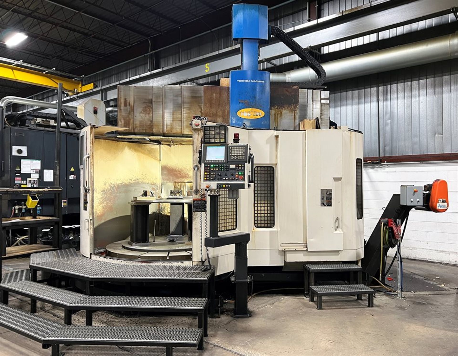 2011 TOSHIBA TUE-200 3-Axis CNC Vertical Turning Center, s/n 440548, Fanuc Series 0i-TD Controls,