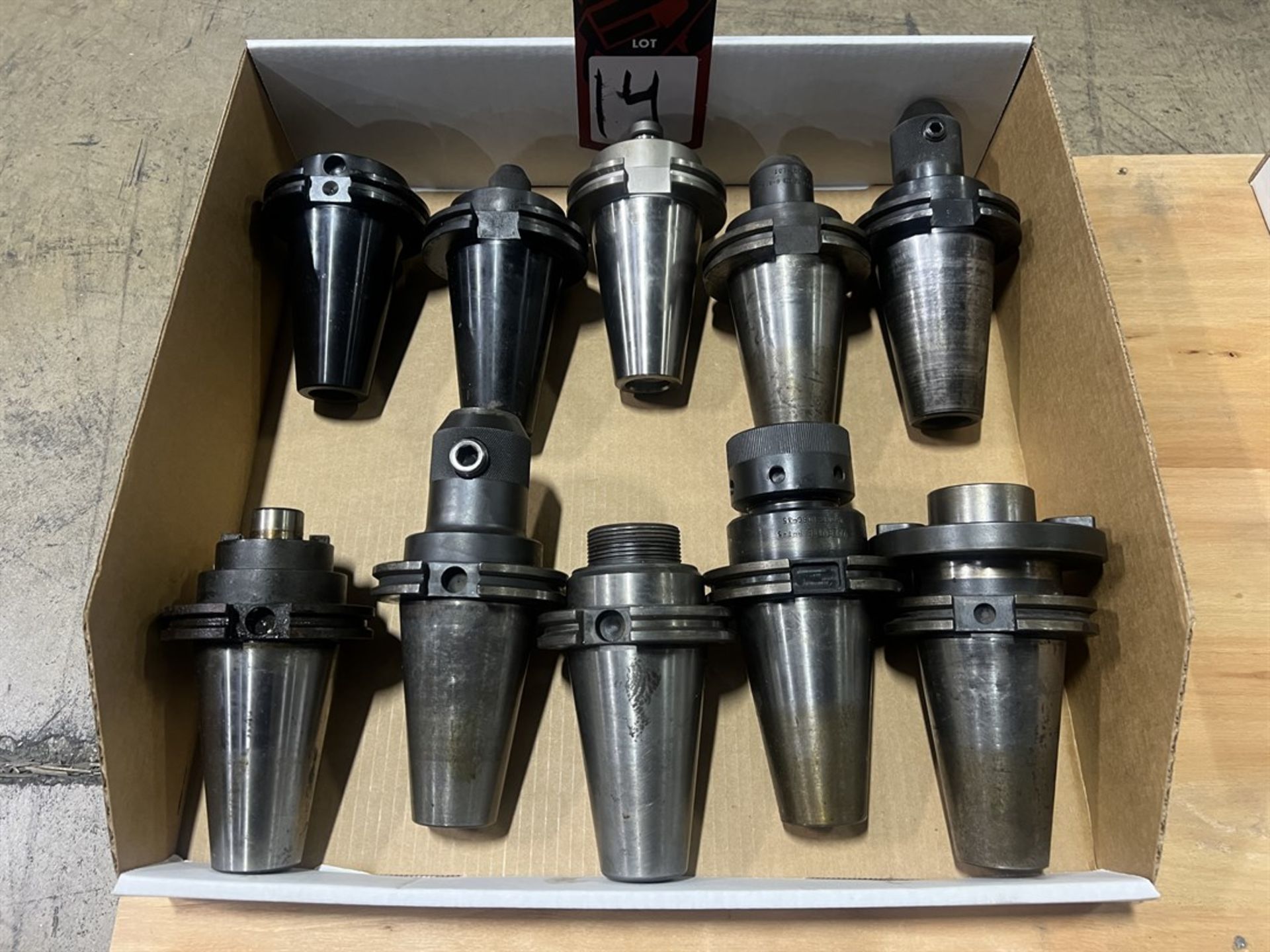 Lot of (10) CAT 50 Tool Holders