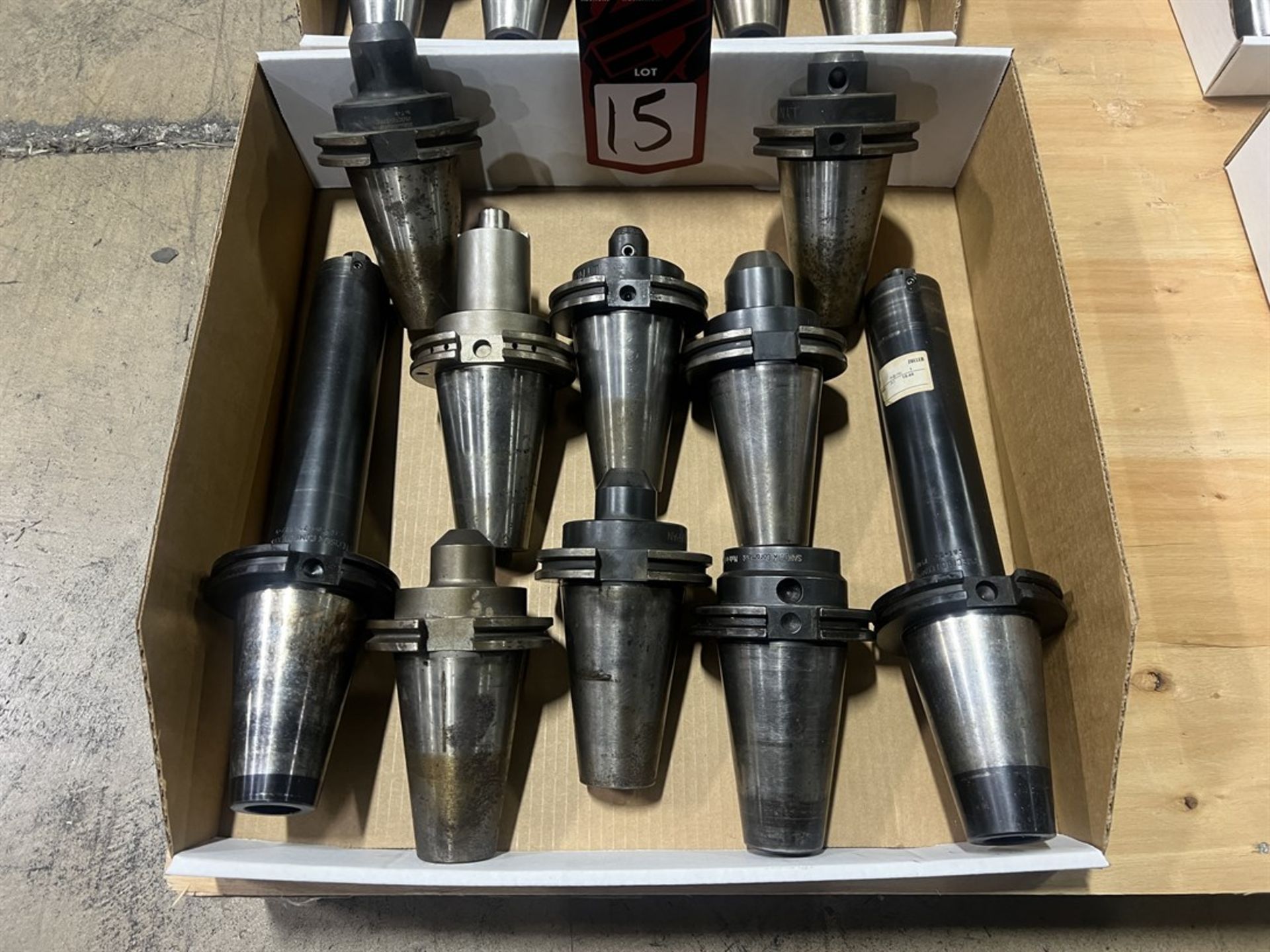 Lot of (10) CAT 50 Tool Holders