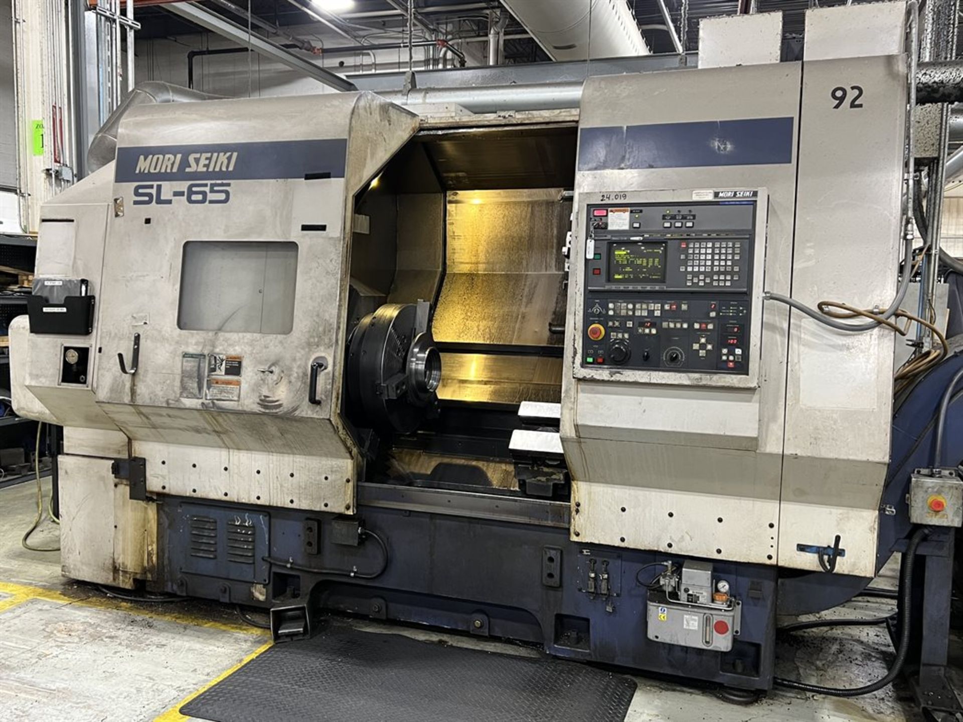 MORI-SEIKI SL-65B CNC Turning Center, s/n 1302, MSC516 Control, 22.05" Max Turning Dia, 27.5" Swing,