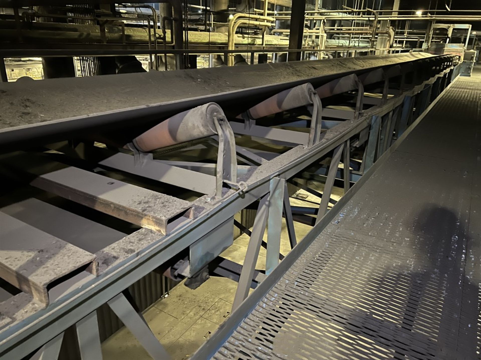 Trough Belt Conveyor, Double Plow, 48" x 200'L - Image 3 of 5