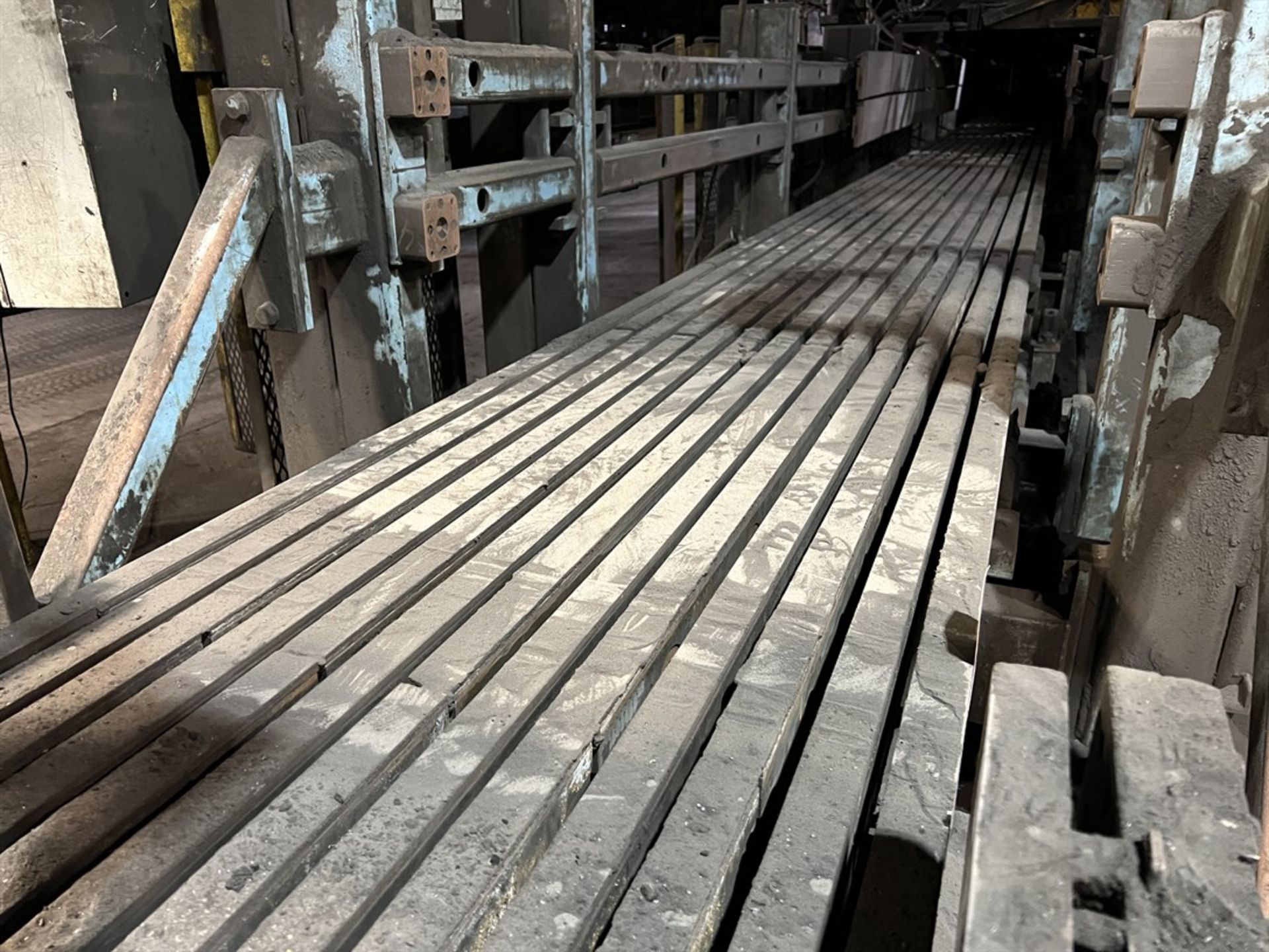 PMC Conveyor Line, 28" x 34" Mold Capacity, Approx. 100'L