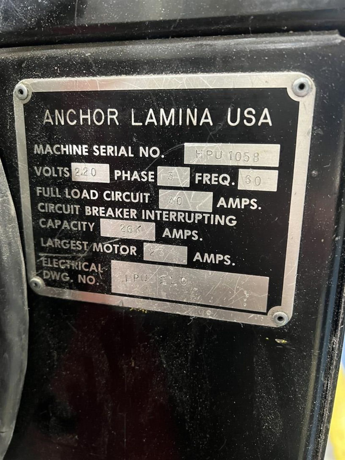 ANCHOR LAMINA High Powered Portable Hydraulic Drill, s/n HPU1058, Pendant Control, w/ Assorted - Image 7 of 7