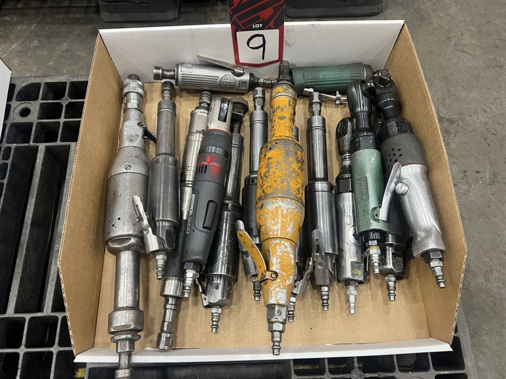 Lot of Assorted Pneumatic Straight Grinders