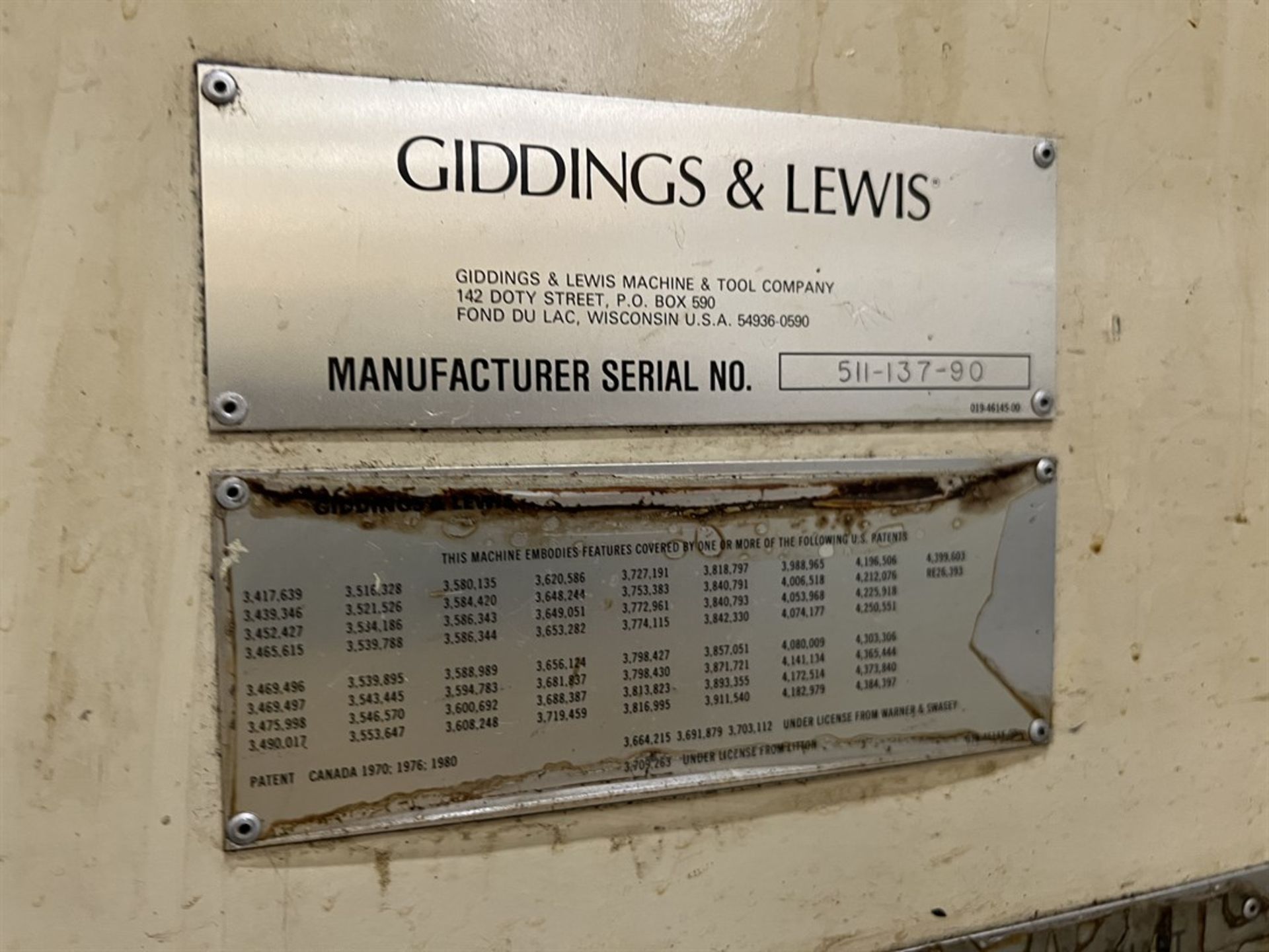 GIDDINGS & LEWIS 36 VTC Twin Pallet Vertical Turning Center with Milling, s/n 511-137-90, G & L - Image 13 of 14