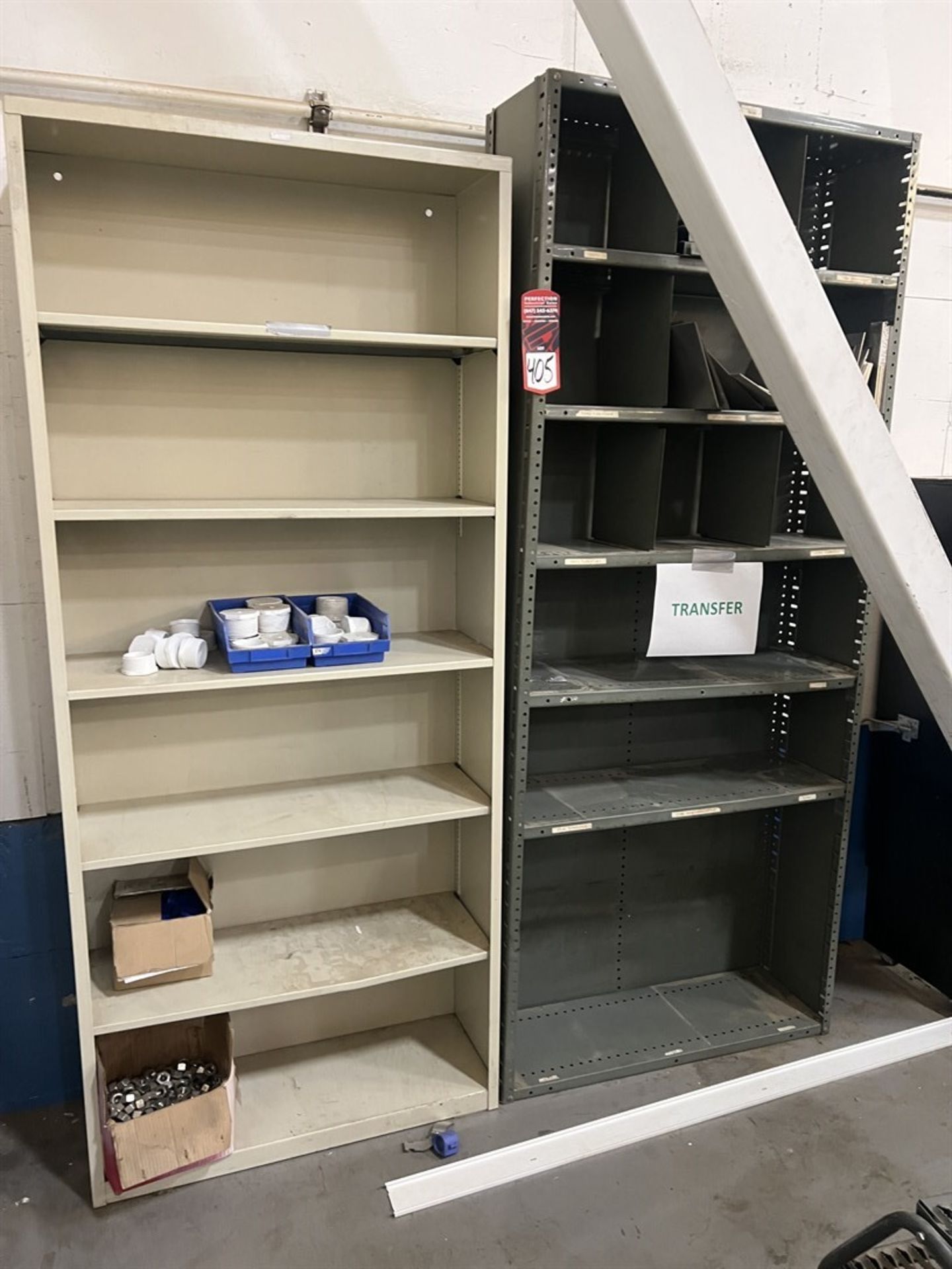 Lot of (2) Shop Shelving Units