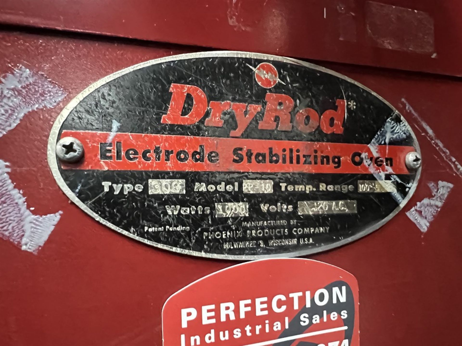 PHOENIX DRYROD PP-10 Type 300 Electrode Stabilizing Oven, 100-550 Degree F Temp. Range - Image 3 of 3