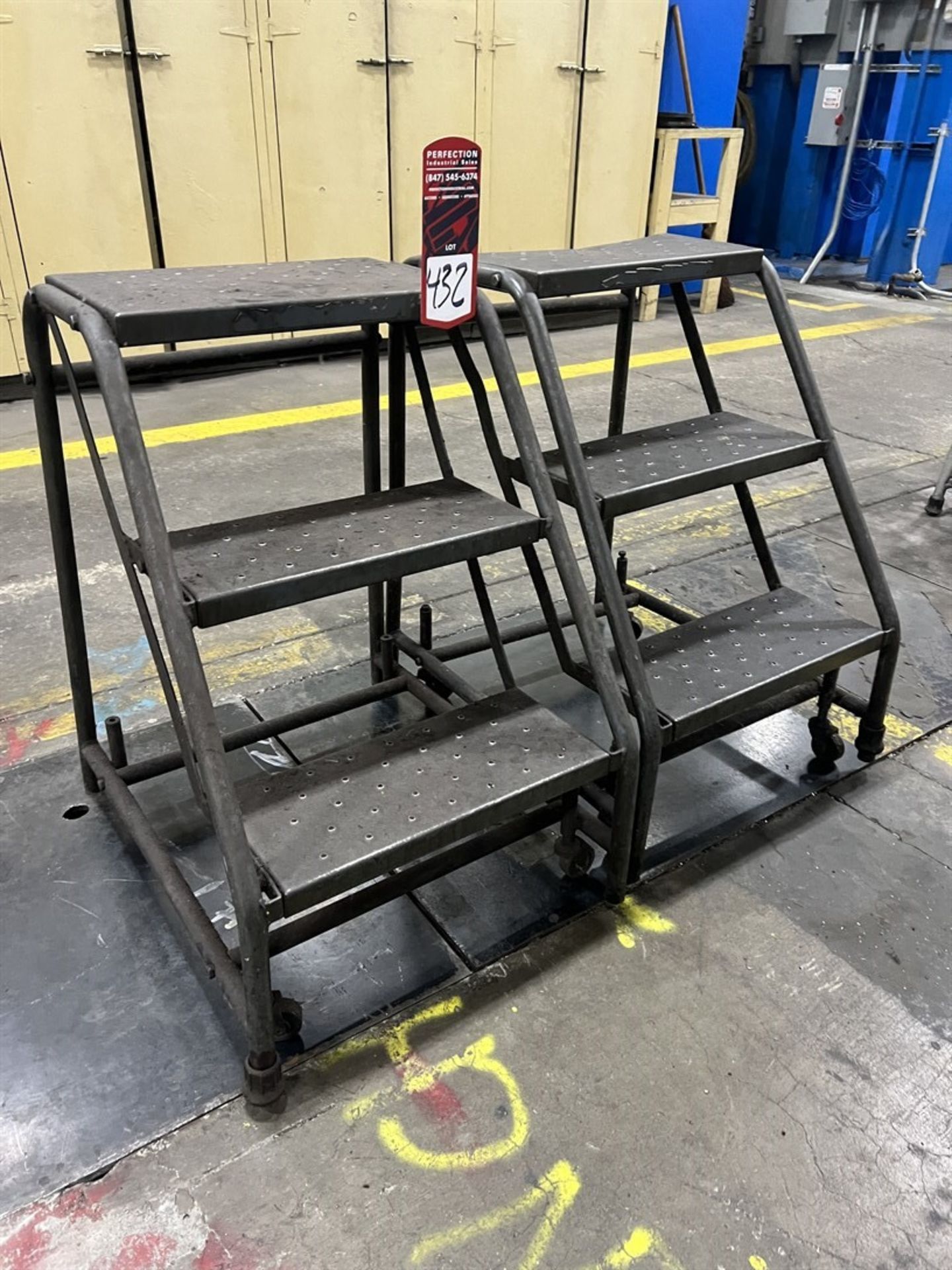 Lot of (2) 3-Step Safety Ladders