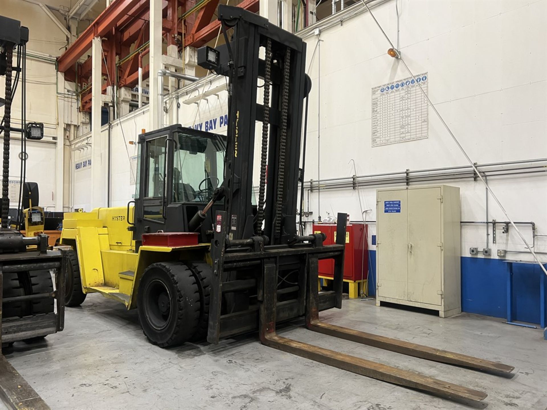 HYSTER H300XL2 Diesel Forklift, s/n D019D02214U, 34,000 LB Capacity, 8' Fork Length, 2-Stage Mast,