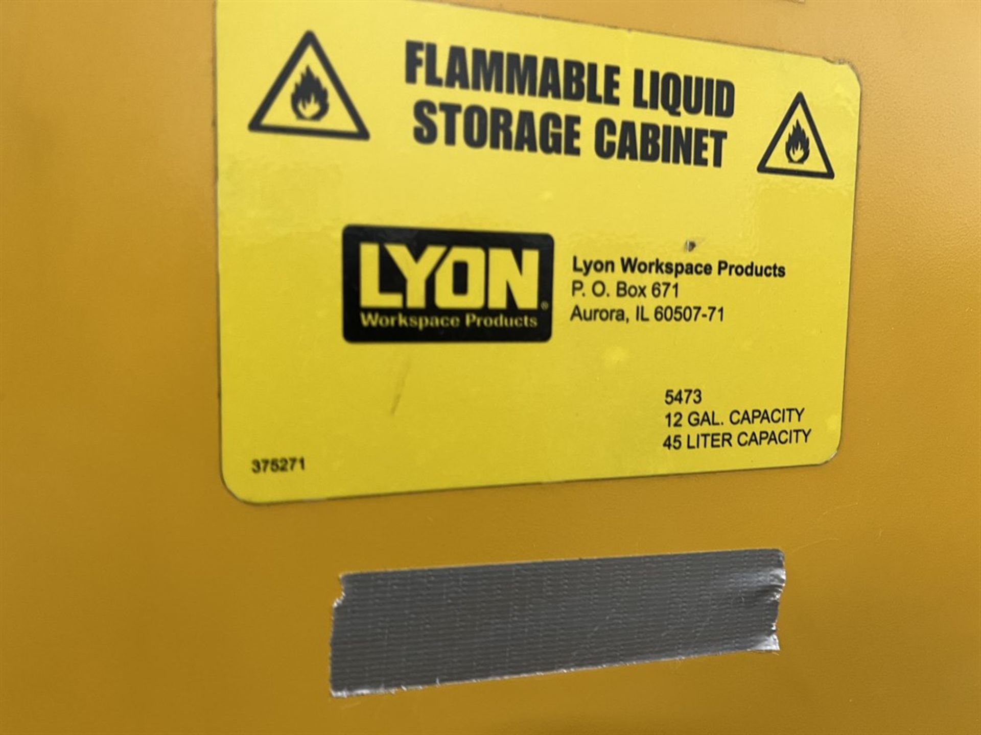 LYON 5473 12 Gallon Flammable Liquids Storage Cabinet - Image 2 of 2