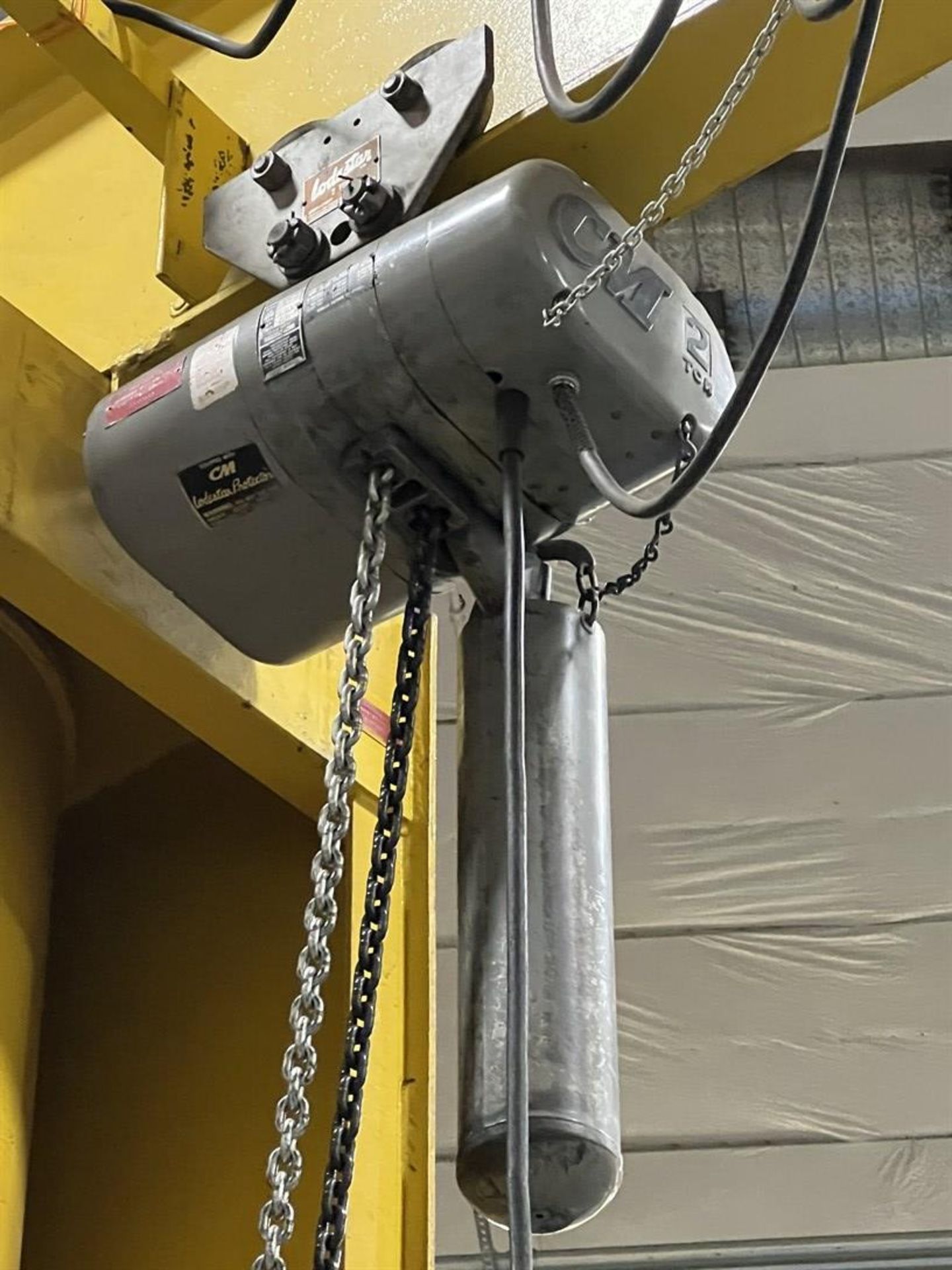 ABELL-HOWE 2-Ton Free Standing Jib Crane, Approx. 17' Reach x 15' Under Rail, 2-Ton CM Electric - Image 4 of 4