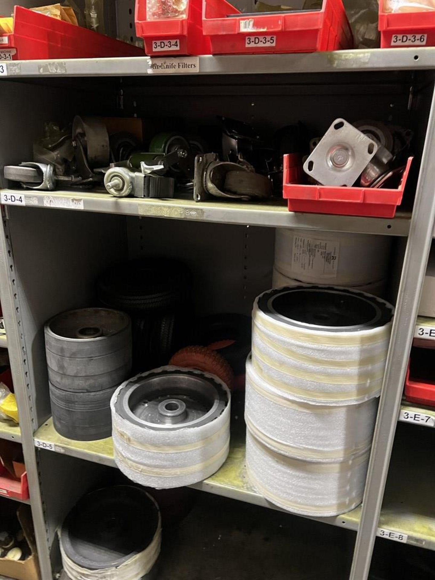 Row of (6) Sections of LYON Shelving Units w/ Contents Including Assorted Fasteners and Anchors, - Image 7 of 15