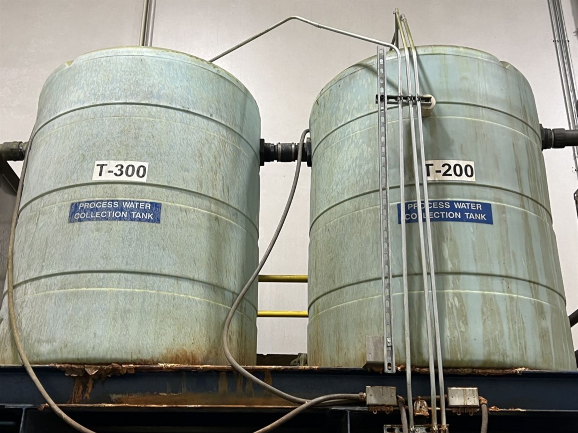 Waste Water System- (2) 500 Gallon Coagulation Tanks, 150 Gallon Flocculation Tank, Steel Platform - Image 3 of 8