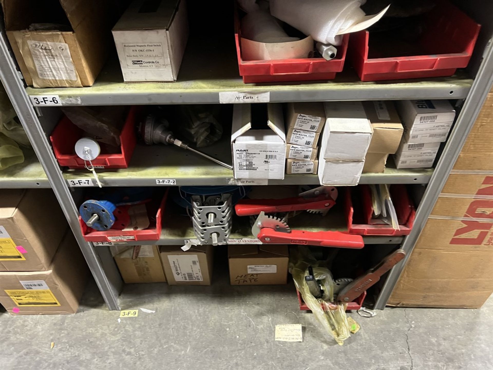 Row of (6) Sections of LYON Shelving Units w/ Contents Including Assorted Fasteners and Anchors, - Image 4 of 15