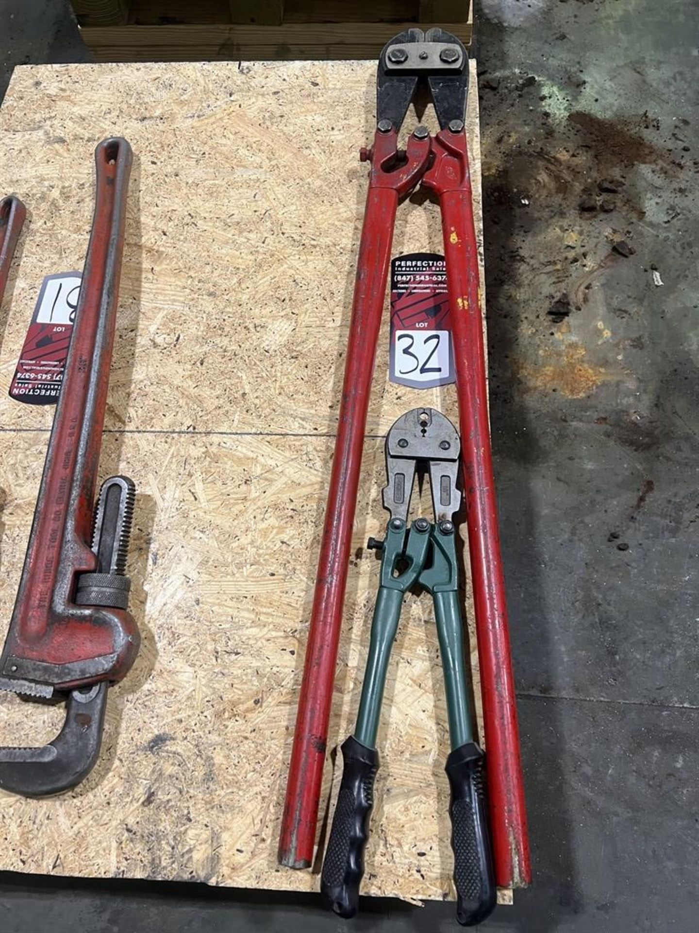 Lot Comprising 42" and 18" Bolt Cutters