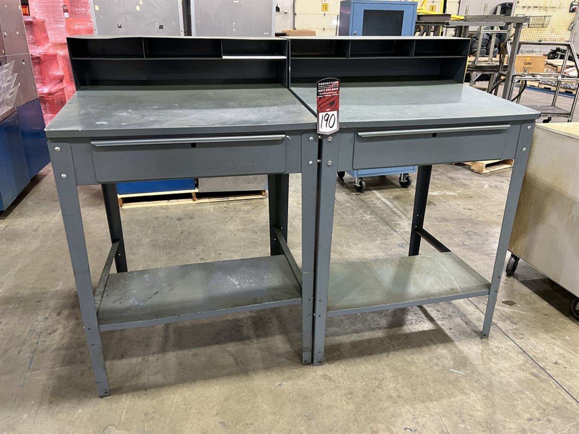 Lot of (2) Foreman's Desks