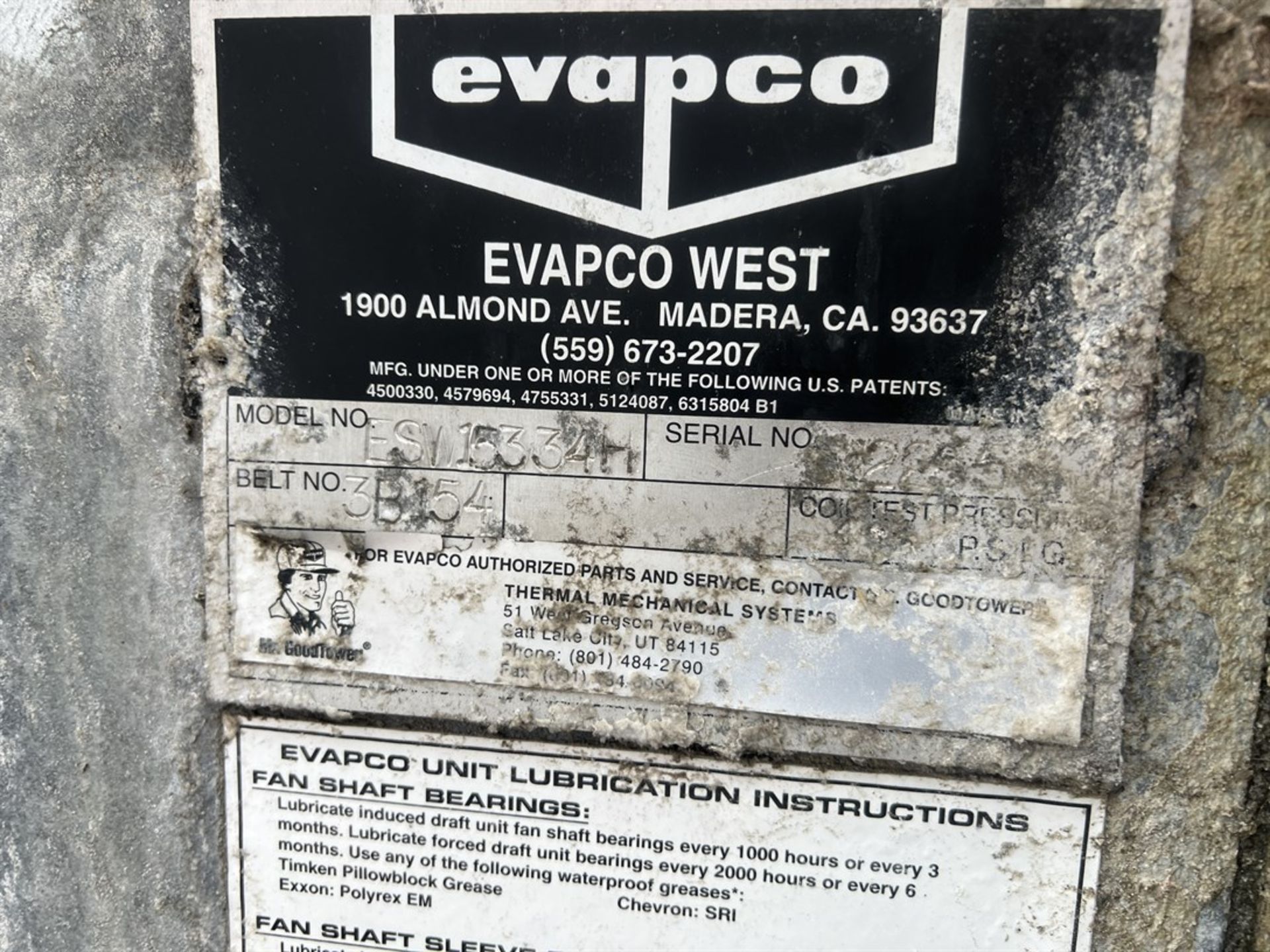 EVAPCO ESW15334H Cooling Tower, s/n 512235 - Image 3 of 12