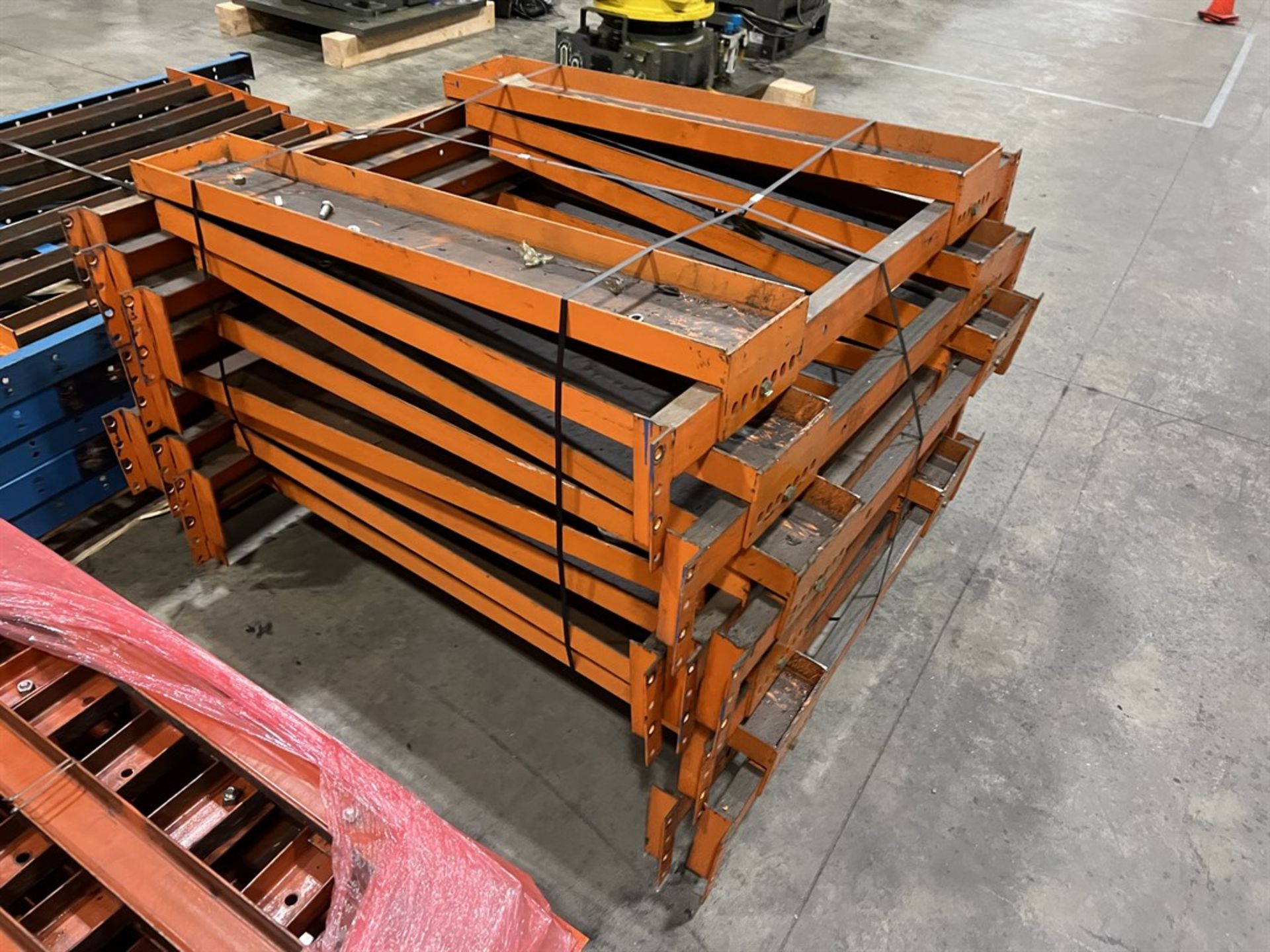 Lot of Heavy Duty 17'H Pallet Racking, 9,800 Lb. Capacity Per Shelf, w/ Supports and Pallet Decking - Image 5 of 5