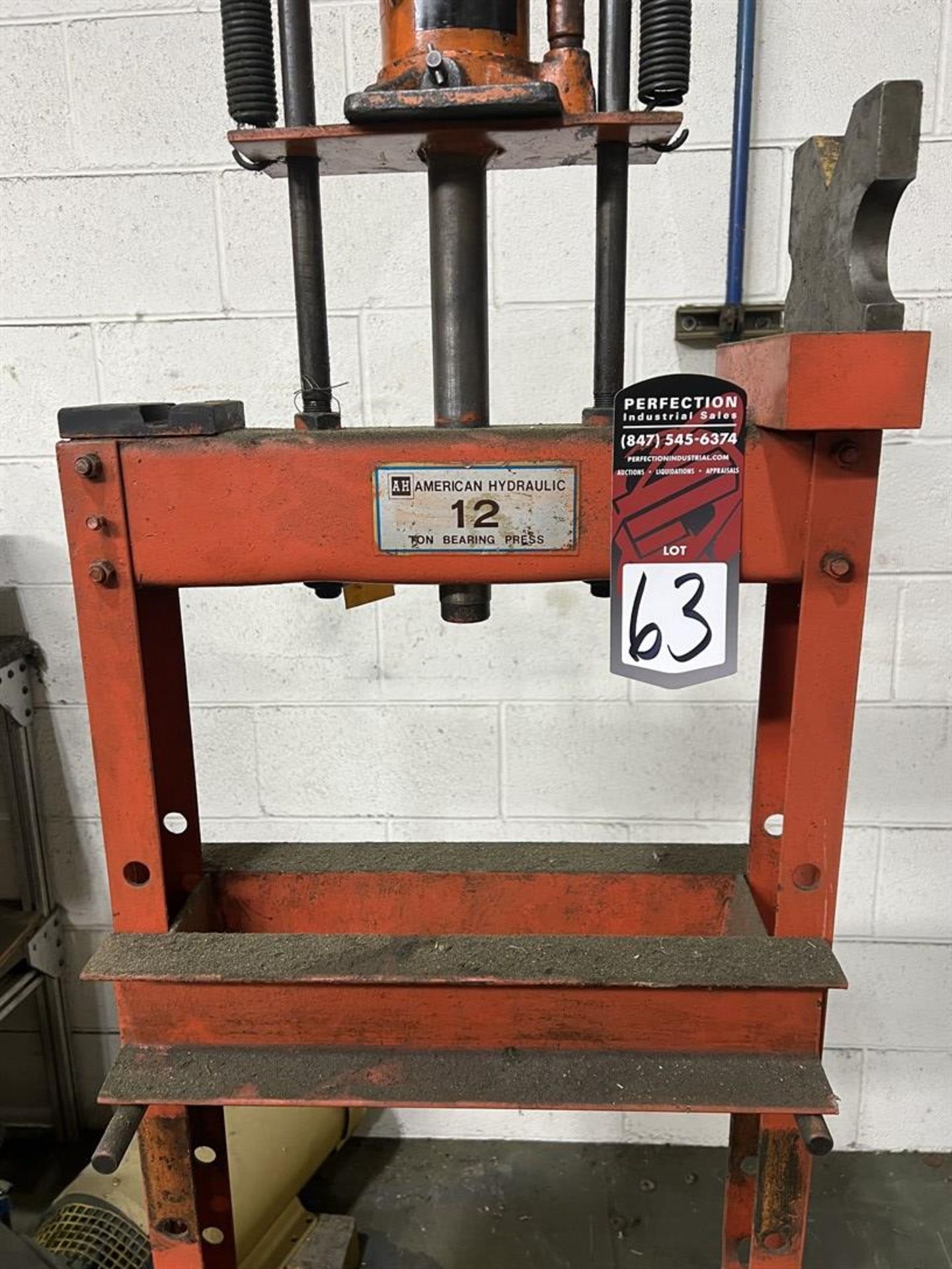 AMERICAN HYDRAULIC 12-Ton Bearing Press, 16.5" Between Uprights - Image 4 of 5