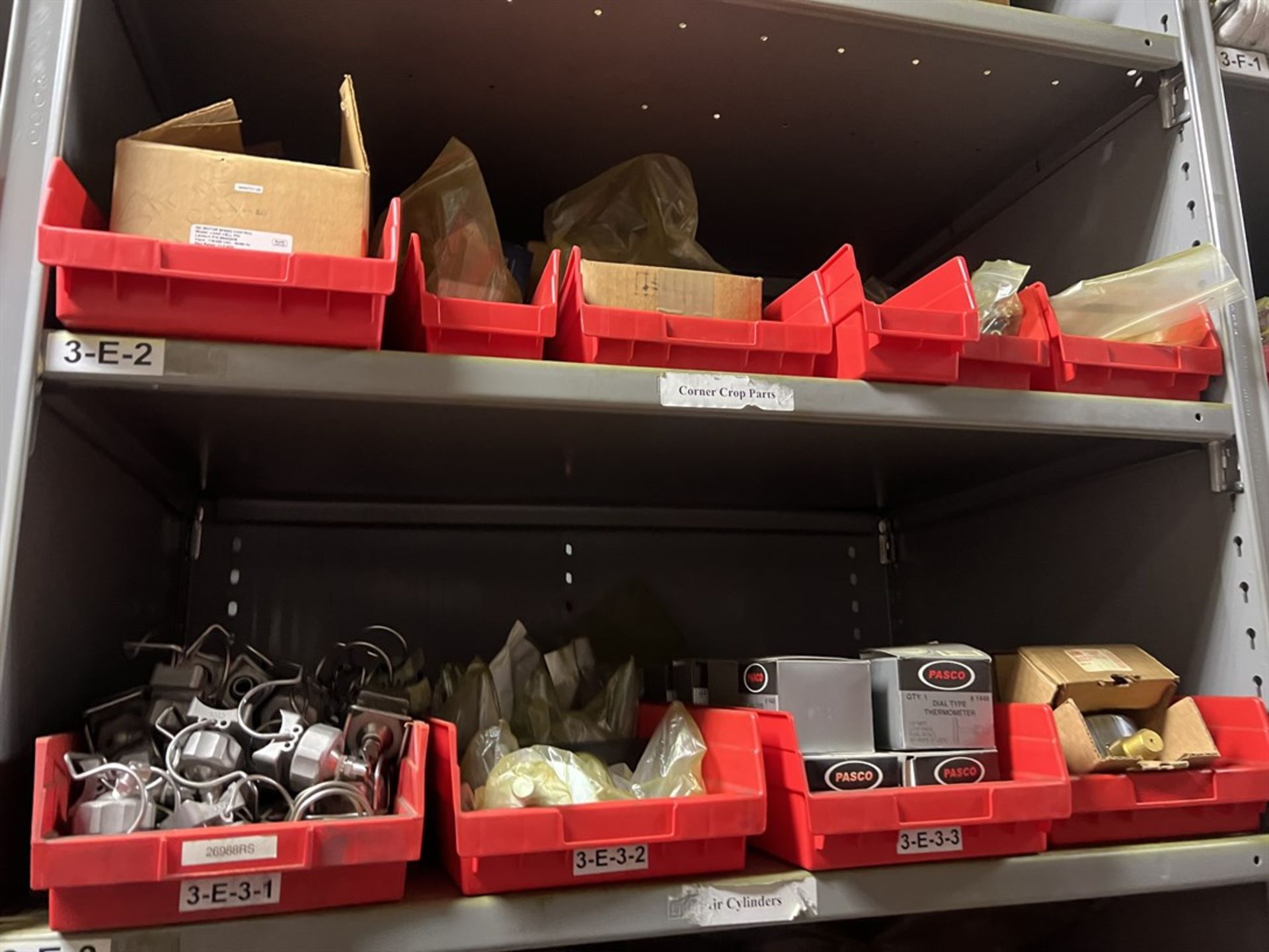 Row of (6) Sections of LYON Shelving Units w/ Contents Including Assorted Fasteners and Anchors, - Image 14 of 15