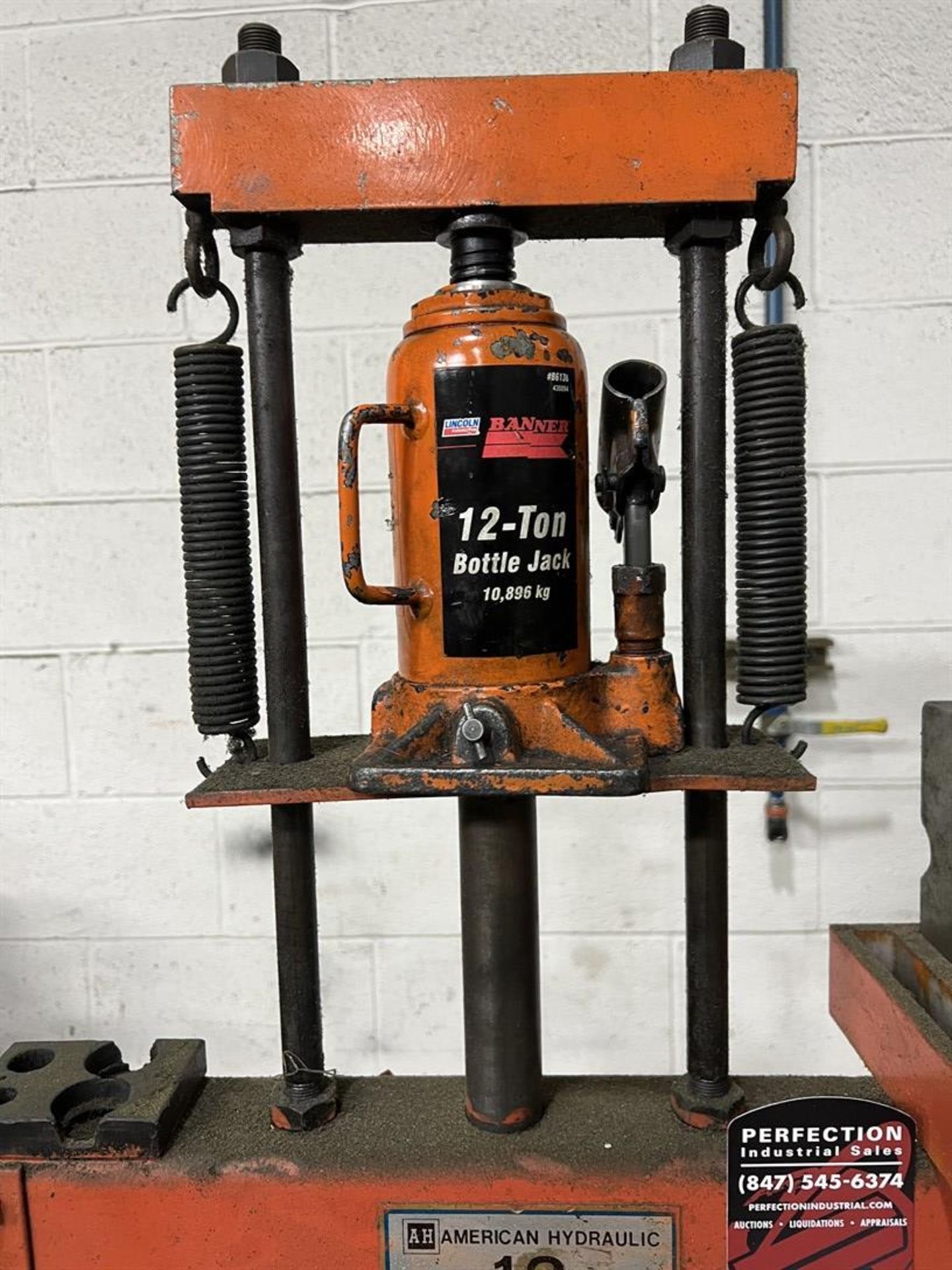 AMERICAN HYDRAULIC 12-Ton Bearing Press, 16.5" Between Uprights - Image 3 of 5