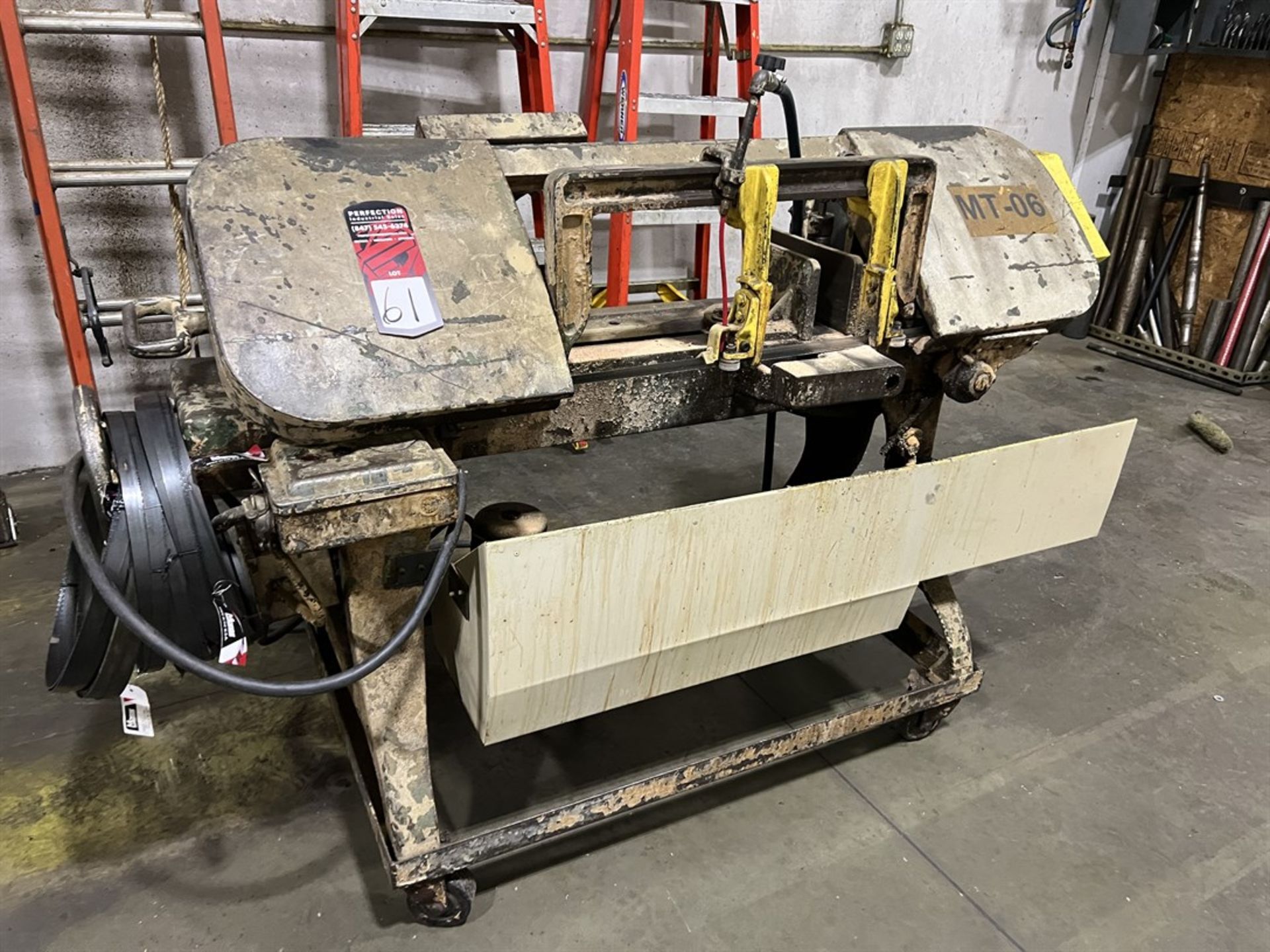 Unknown Make Horizontal Bandsaw, Approx. 8" x 16" Capacity, Clamping