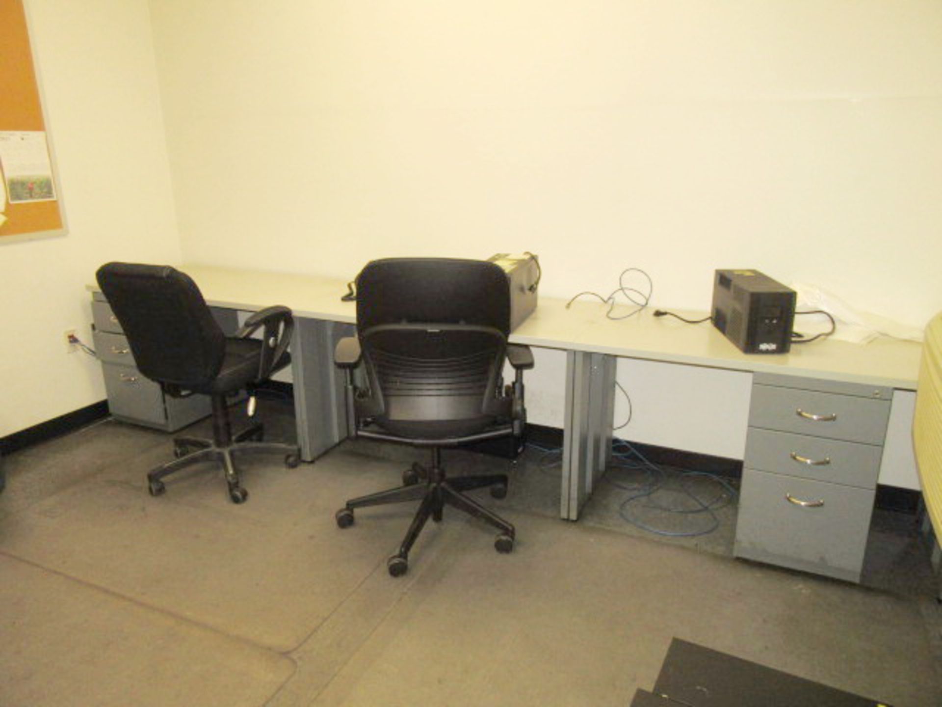 Contents of Office, Consisting of: (1) Desk 72"L x 30"W with Hutch & 42" Right Return, (3) 48"L x - Image 2 of 6