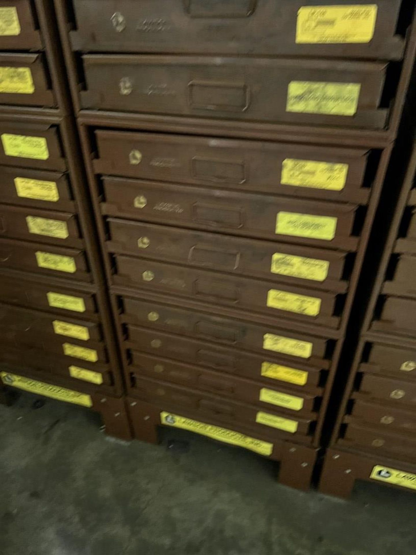 Lot of (4) Stacks of LAWSON Hardware Organizers w/ Assorted Machine Screws, Toggle Bolts, O-Rings, - Image 6 of 17