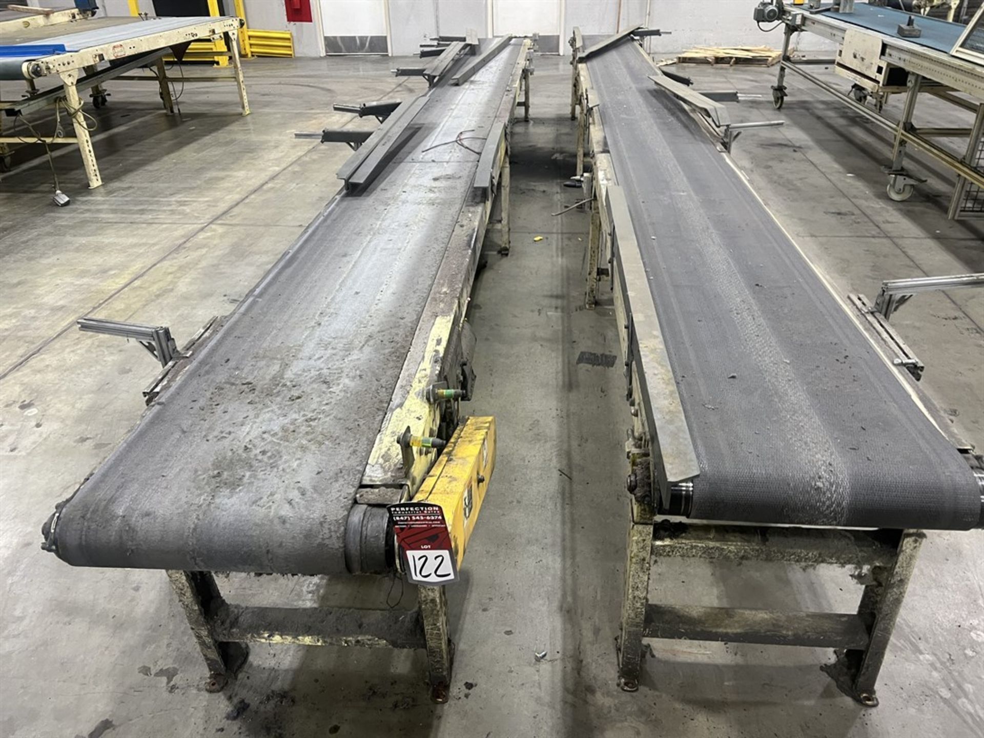 Lot of (2) Sections of HYTROL 18"W x 23'L Powered Belt Conveyor - Image 3 of 3