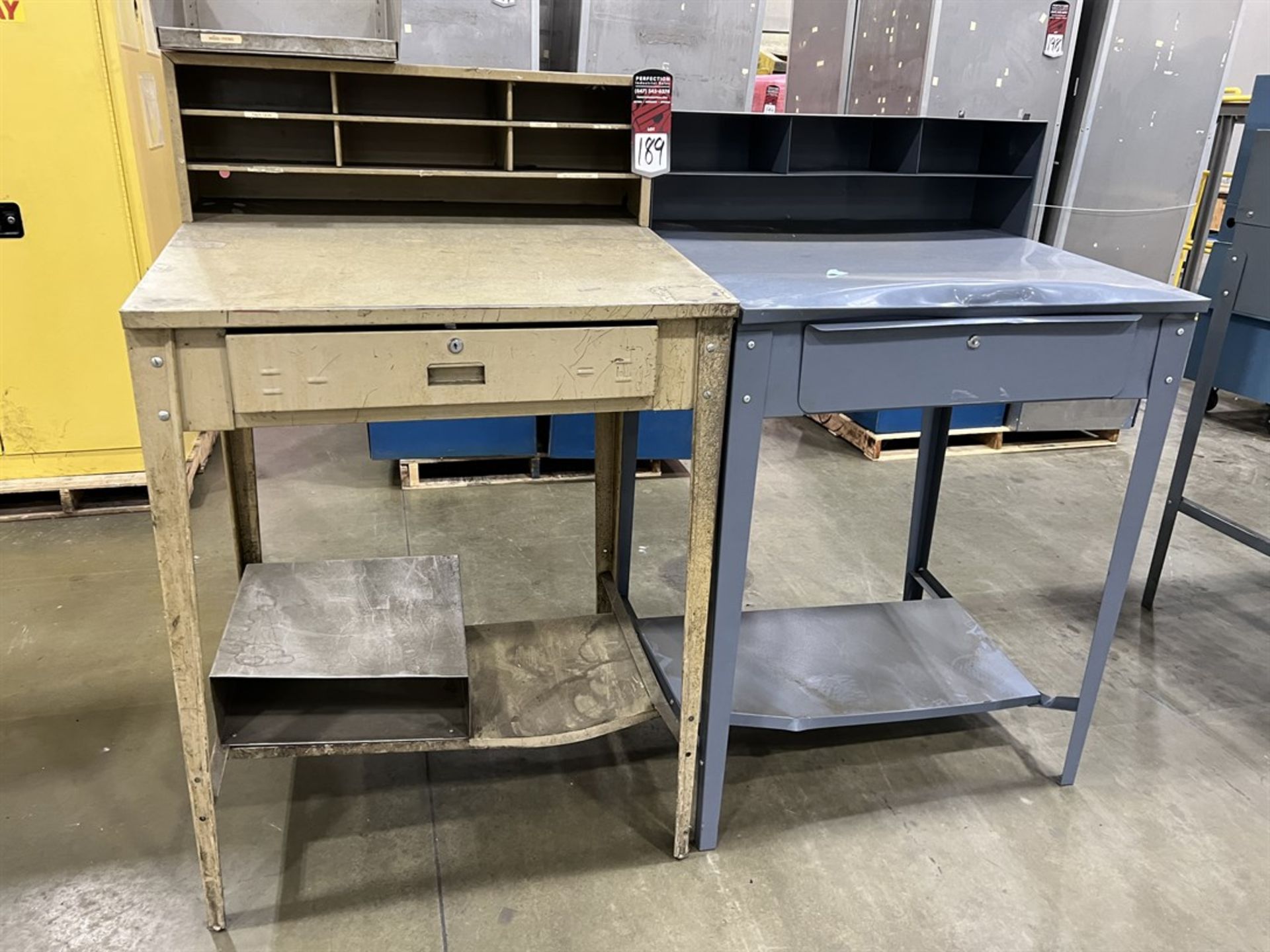 Lot of (2) Foreman's Desks