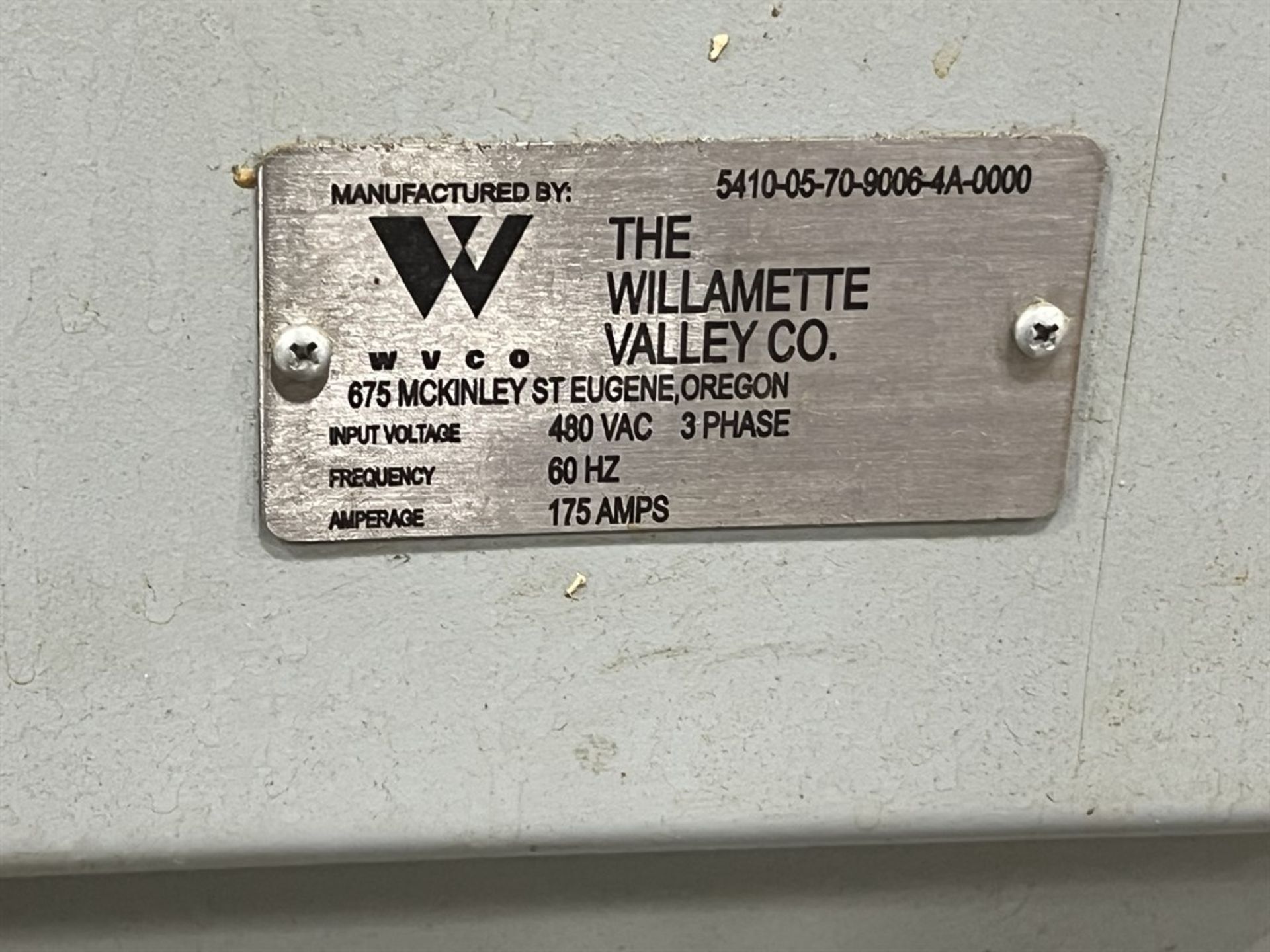 WILLAMETTE VALLEY 480 VAC Control Cabinet w/ Drives and Servo Amplifier - Image 2 of 12