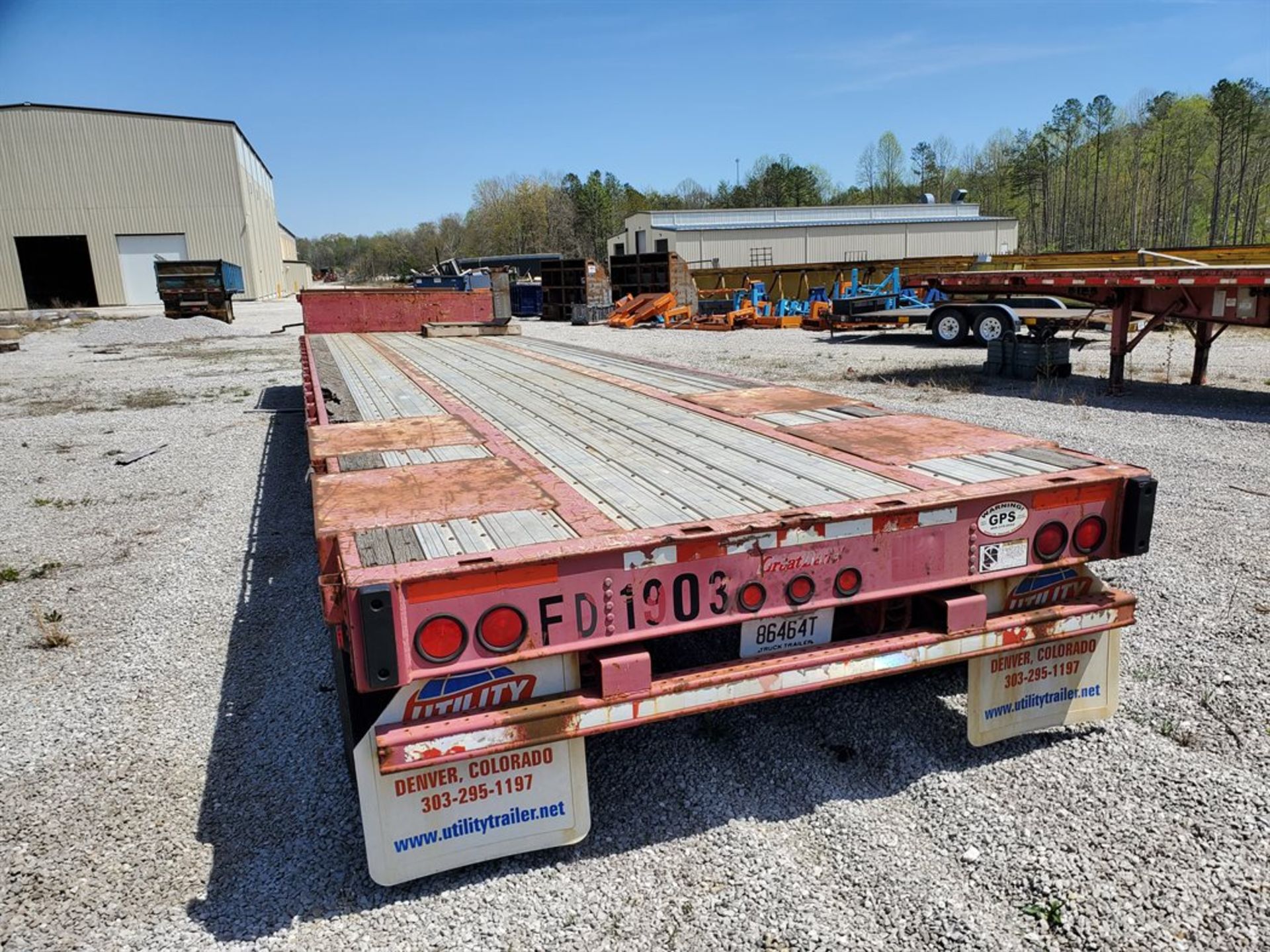 1997 Great Dane GRD248 Aluminum Deck Step Deck Semi Trailer, VIN 1GRDM96203M031903,, 48' x 102", - Image 4 of 4