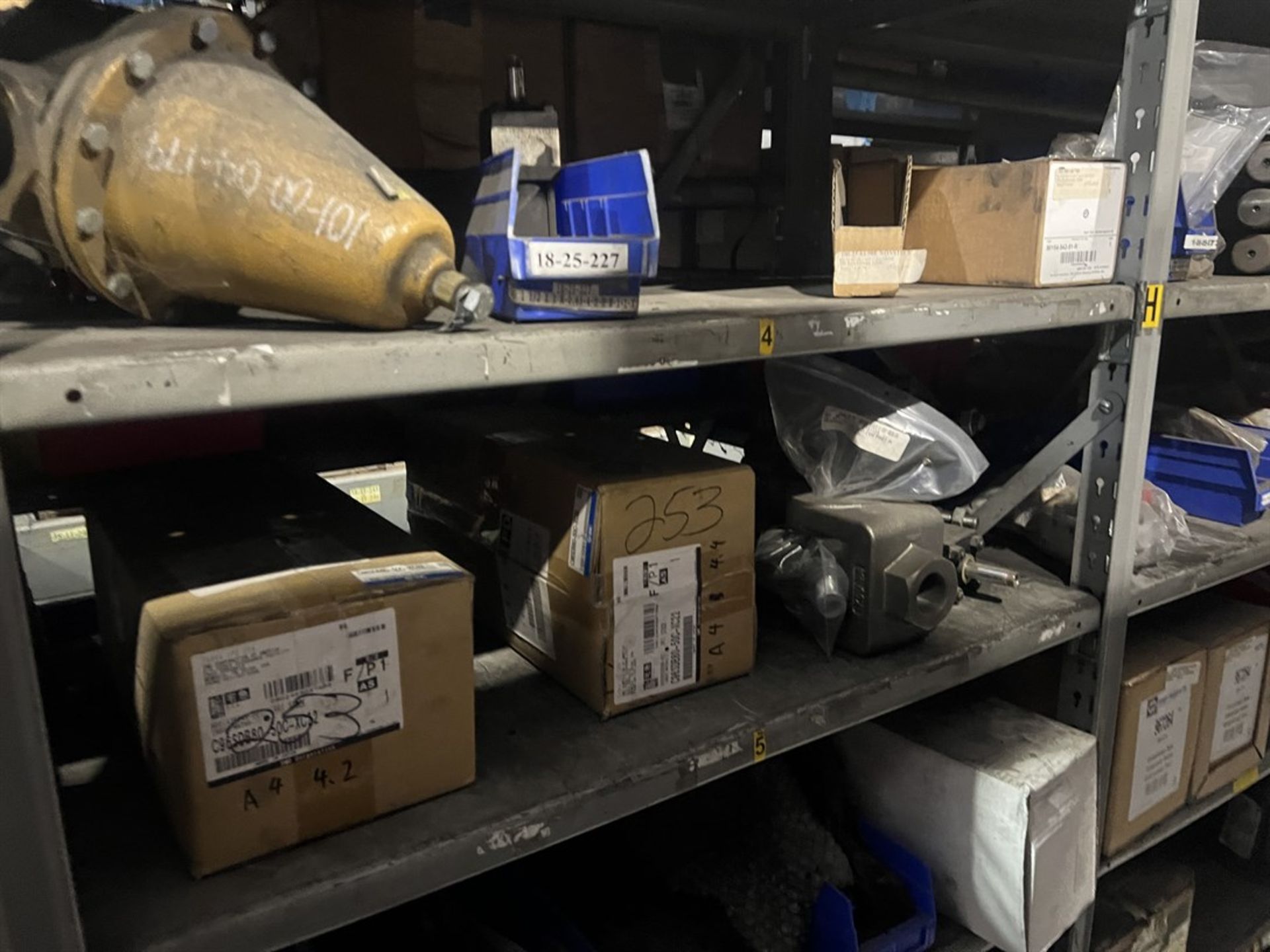 Lot Comprising (12) Shop Shelving Units w/ Contents Including Load Cells, Wedger Parts, Collets, - Image 14 of 27