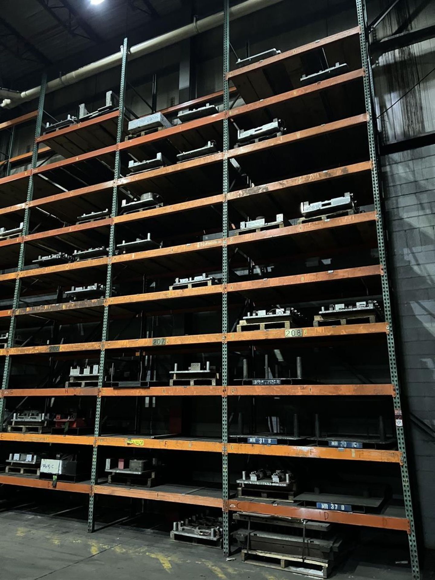 Lot of (9) Sections of Pallet Racking, Approx. 24'Uprights x 7'Crossbeams x 46"Deep - Image 2 of 4