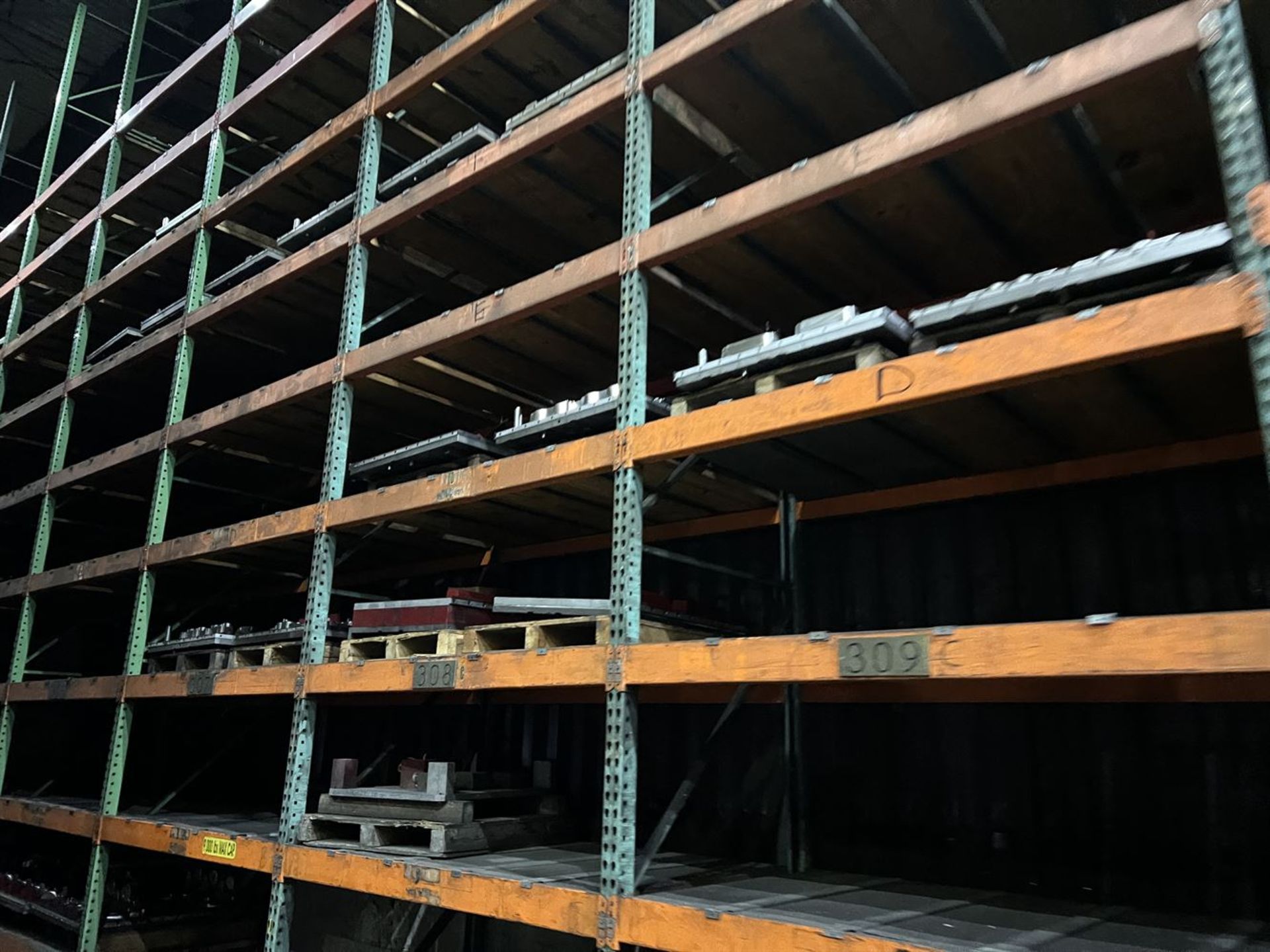 Lot of (11) Sections of Pallet Racking, Approx. 24'Uprights x 7'Crossbeams x 46"Deep - Image 4 of 4