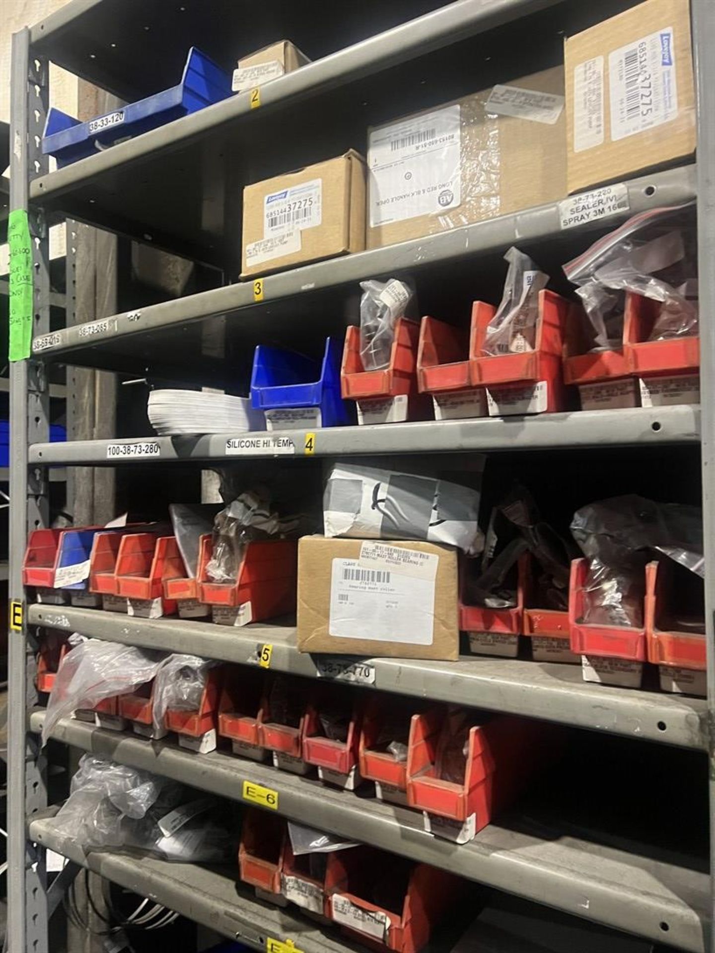 Lot Comprising (11) Shop Shelving Units w/ Contents Including Assorted PPE, Hardware, Chain - Image 9 of 12