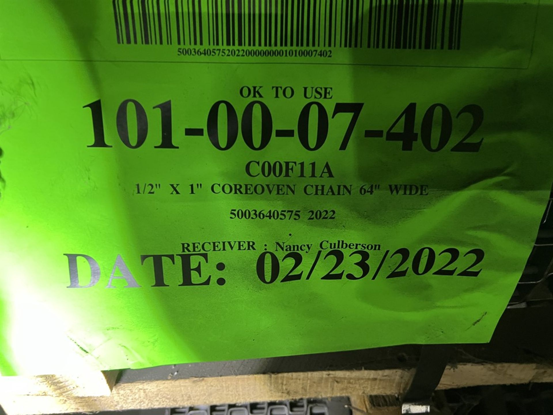 Lot of Core Oven Chain Rolls, 1/2" x 1" x 64"W - Image 4 of 4