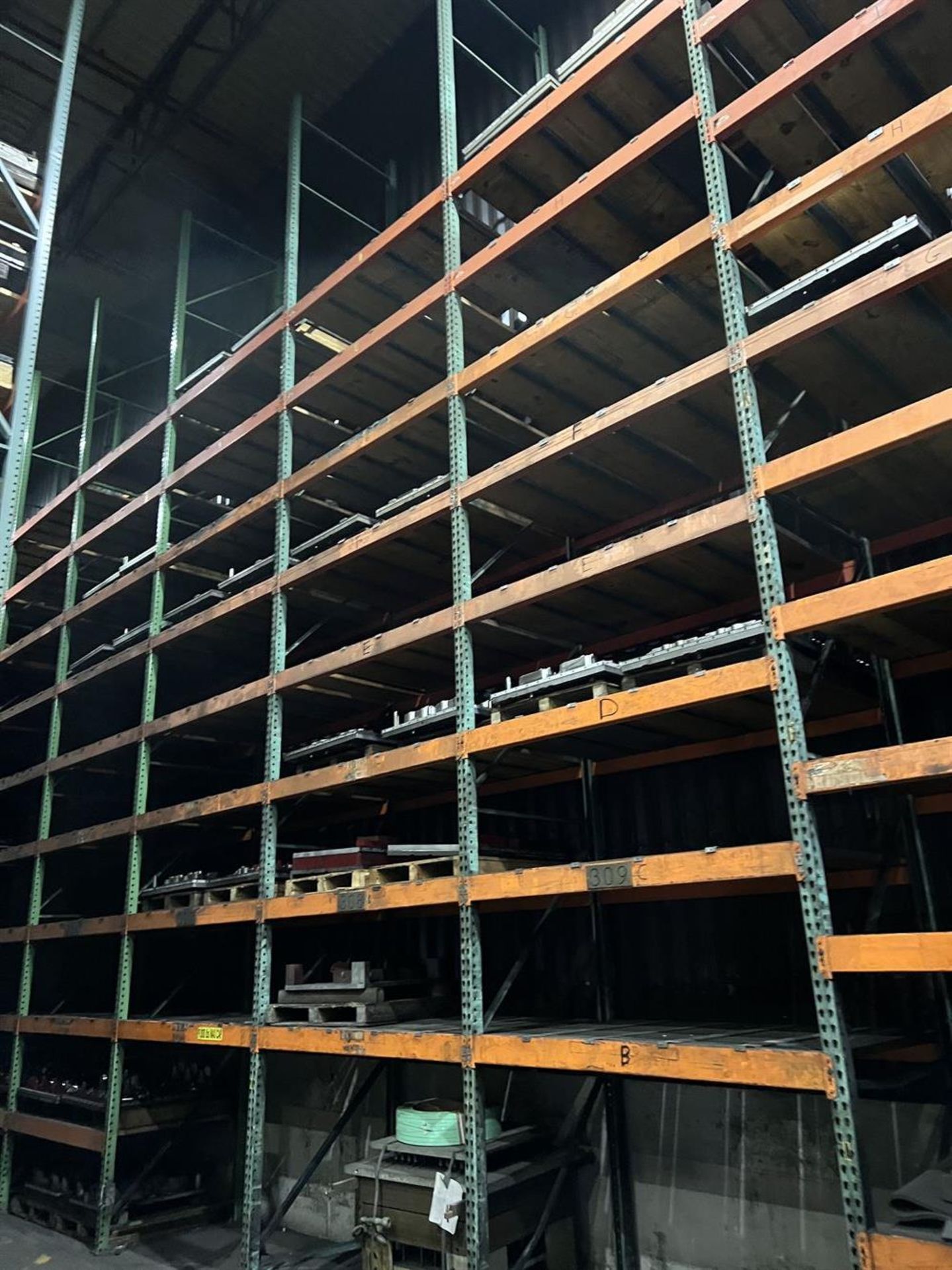 Lot of (11) Sections of Pallet Racking, Approx. 24'Uprights x 7'Crossbeams x 46"Deep - Image 3 of 4