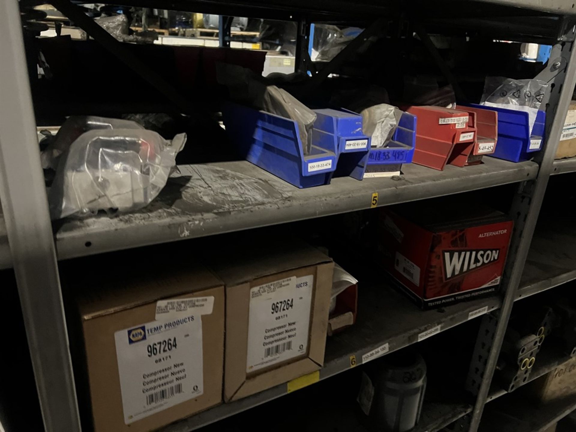 Lot Comprising (12) Shop Shelving Units w/ Contents Including Load Cells, Wedger Parts, Collets, - Image 17 of 27