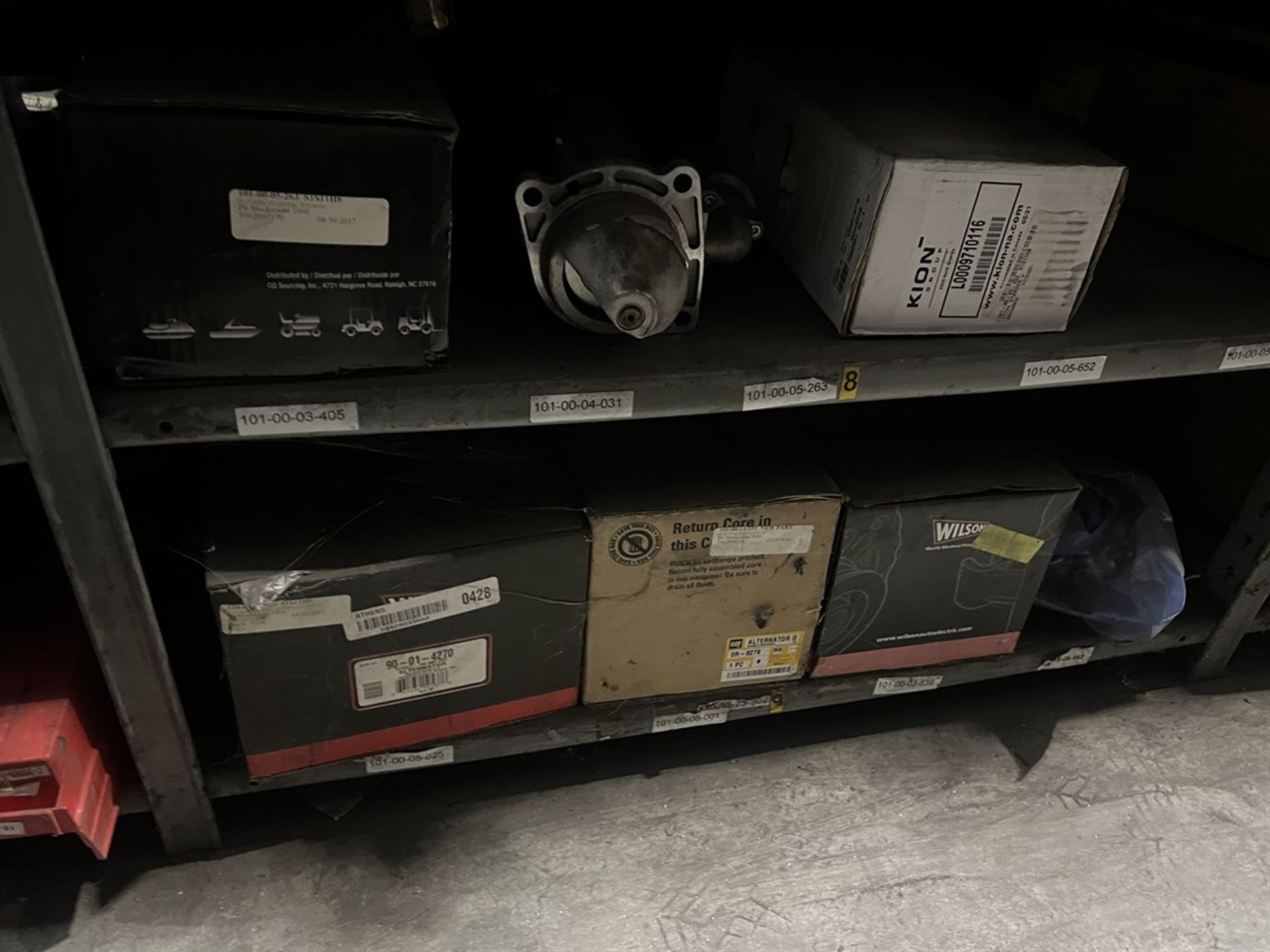 Lot Comprising (12) Shop Shelving Units w/ Contents Including Load Cells, Wedger Parts, Collets, - Image 19 of 27