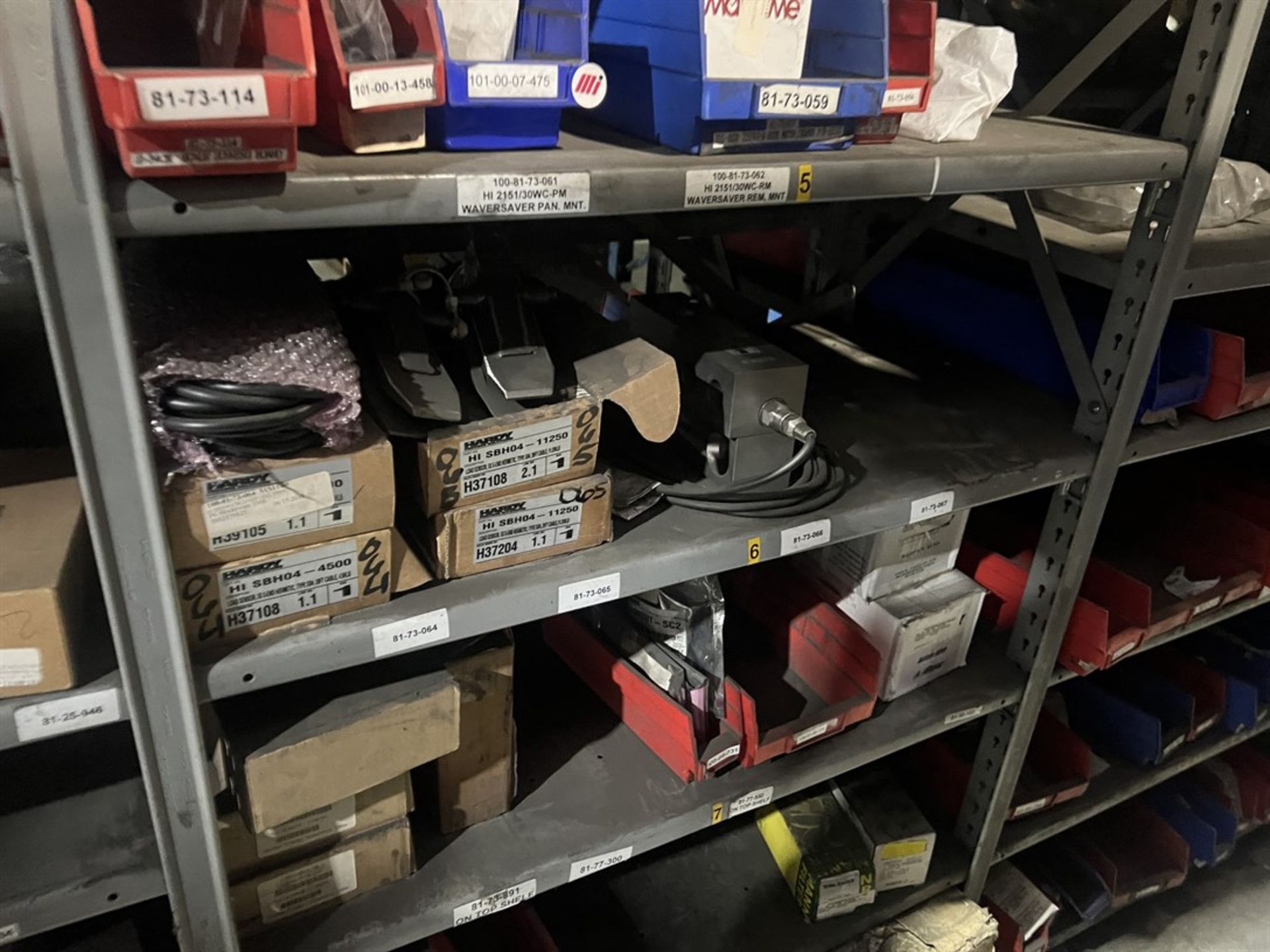 Lot Comprising (12) Shop Shelving Units w/ Contents Including Load Cells, Wedger Parts, Collets, - Image 6 of 27