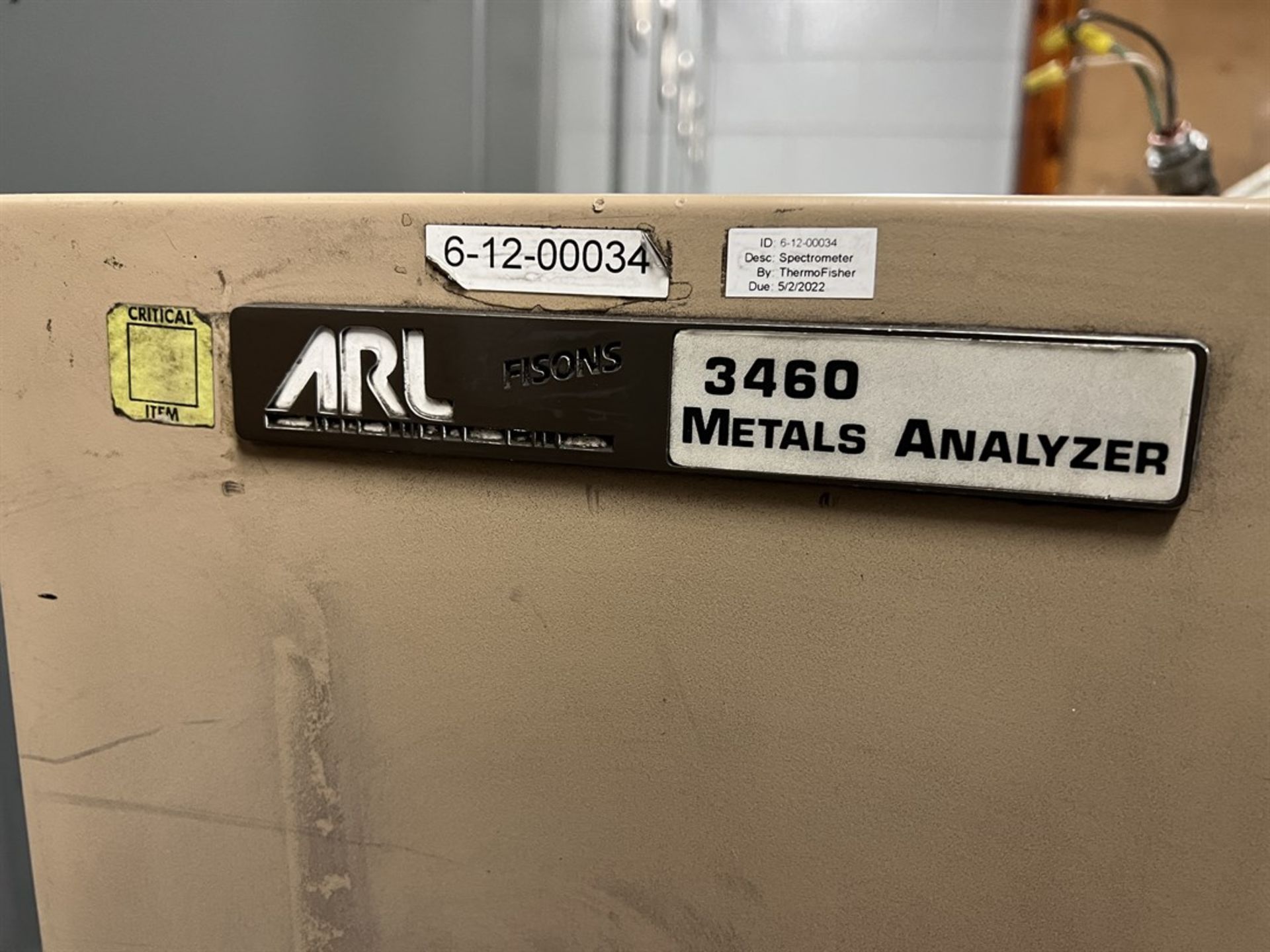 ARL FISONS 3460 Metals Analyzer Spectrometer, s/n 0828 - Image 2 of 7