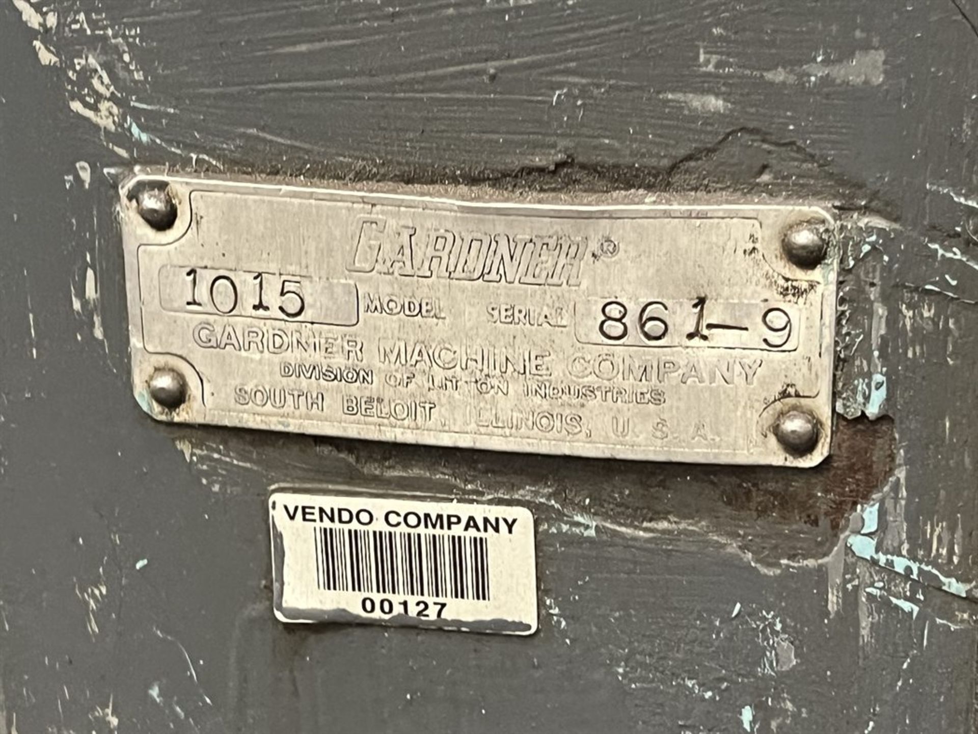 GARDNER 1015 Surface Grinder, s/n 861-9, 8" x 15" Magnetic Chuck, 12" x 1.5" Wheel - Image 7 of 7